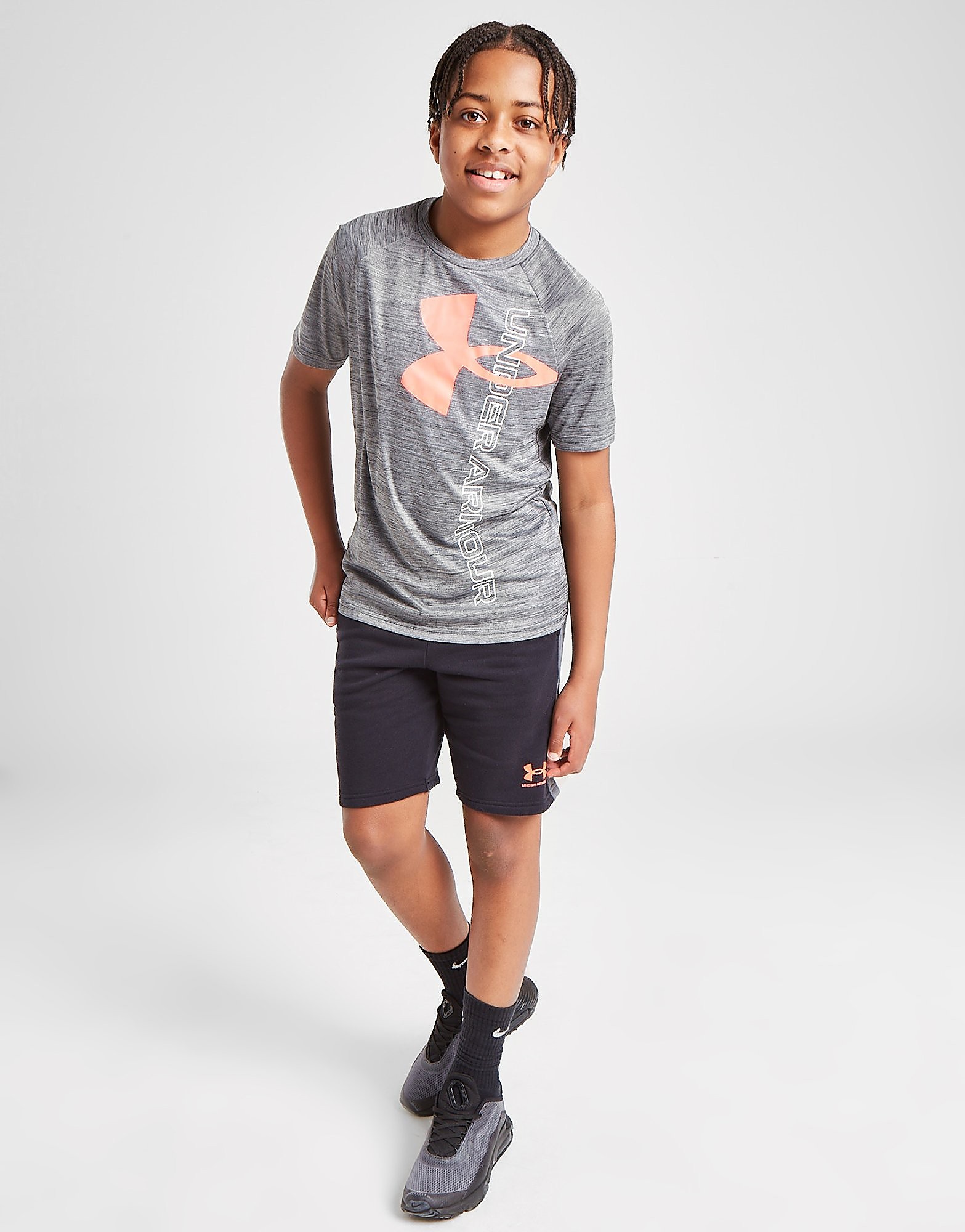 

Under Armour Tech Split Logo T-Shirt Junior - Grey - Kids, Grey