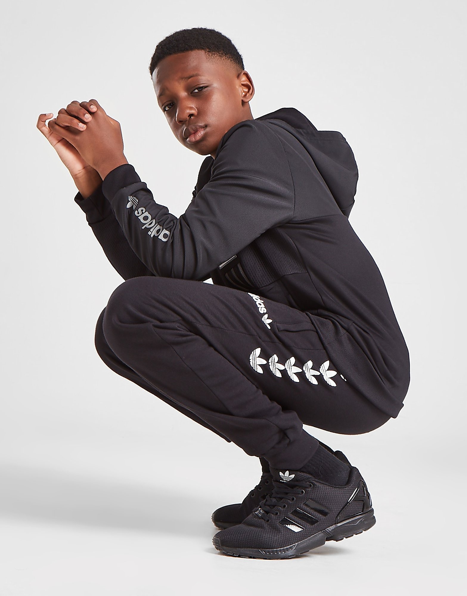 

adidas Originals Repeat Trefoil Joggers Junior - Only at JD - Black - Kids, Black