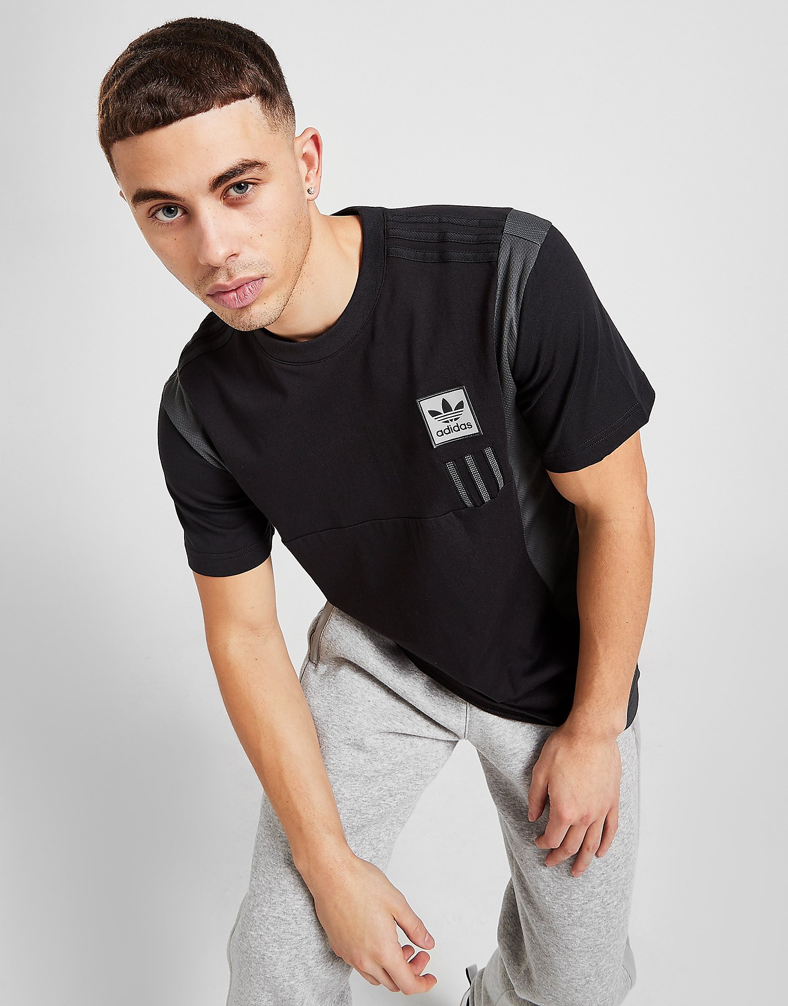 

adidas Originals ID96 T-Shirt - Only at JD - BLACK - Mens, BLACK