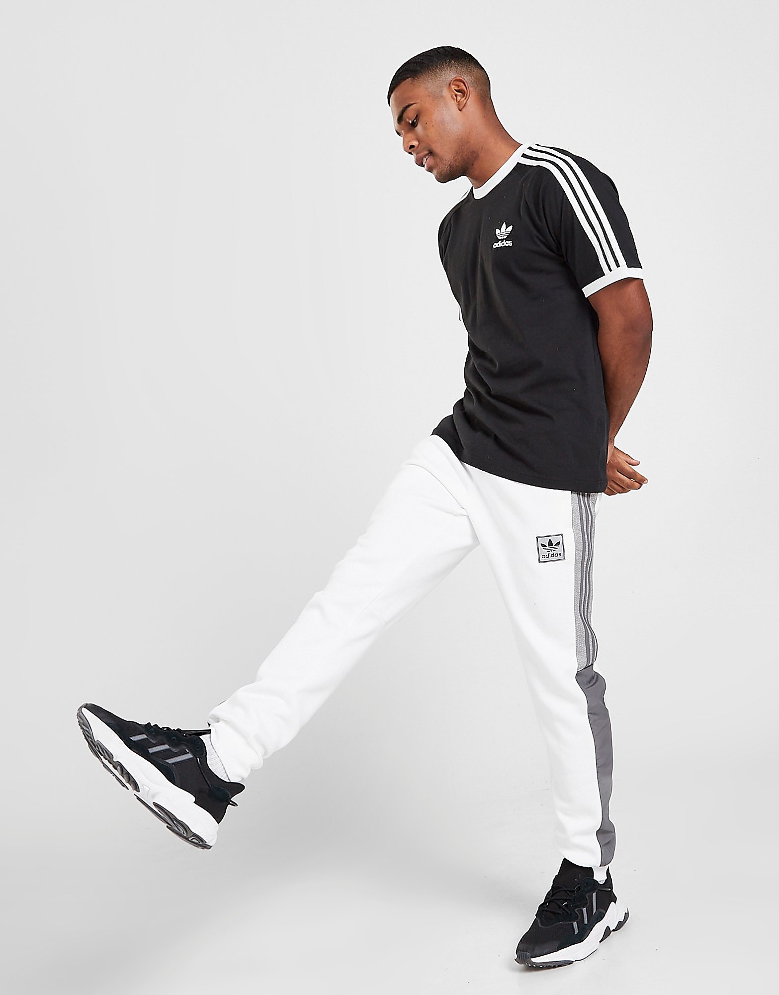 

adidas Originals ID96 Track Pants - Only at JD - White/Black - Mens, White/Black