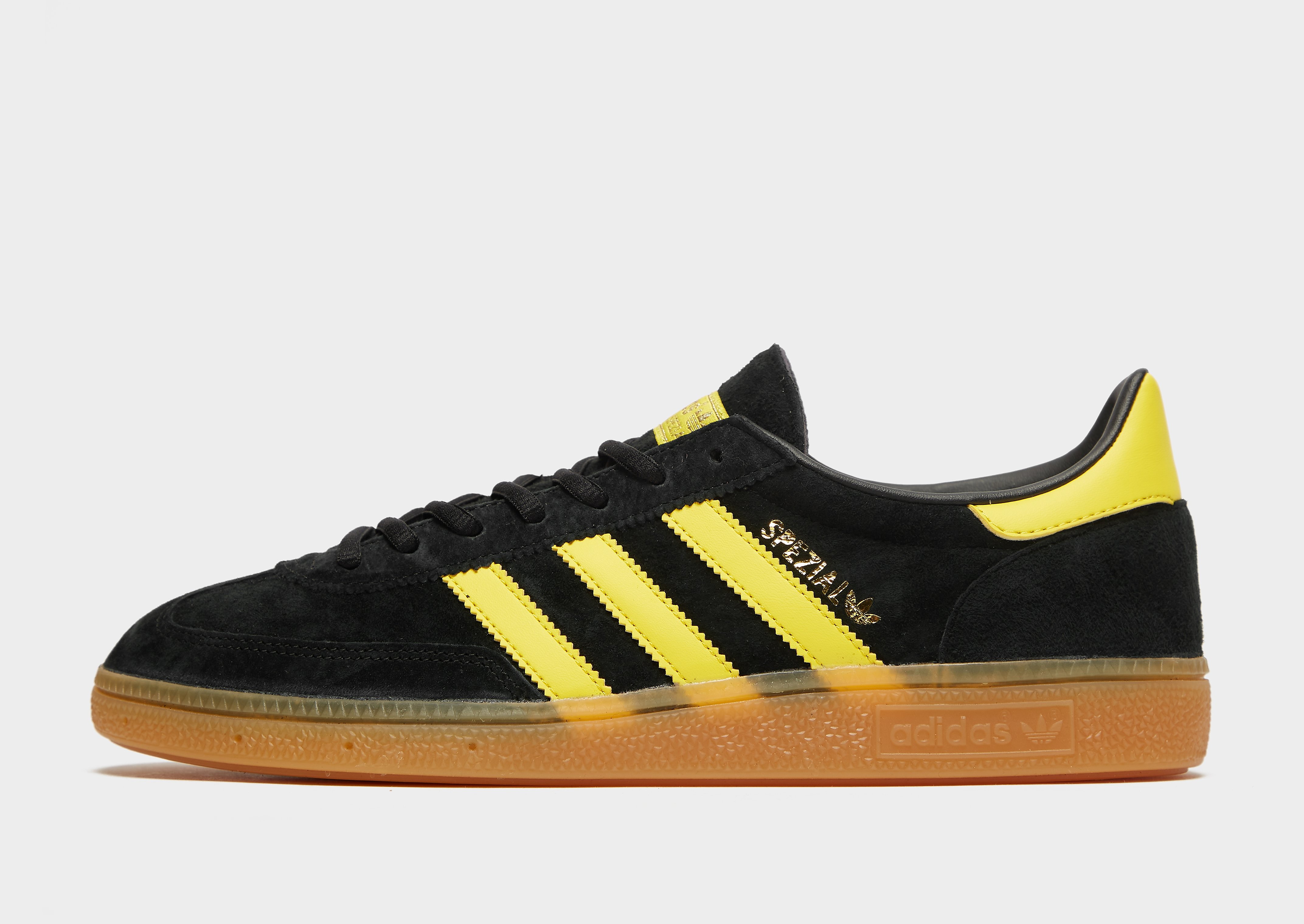 

adidas Originals Handball Spezial - Core Black / Yellow / Gold Metallic/Yellow - Womens, Core Black / Yellow / Gold Metallic/Yellow