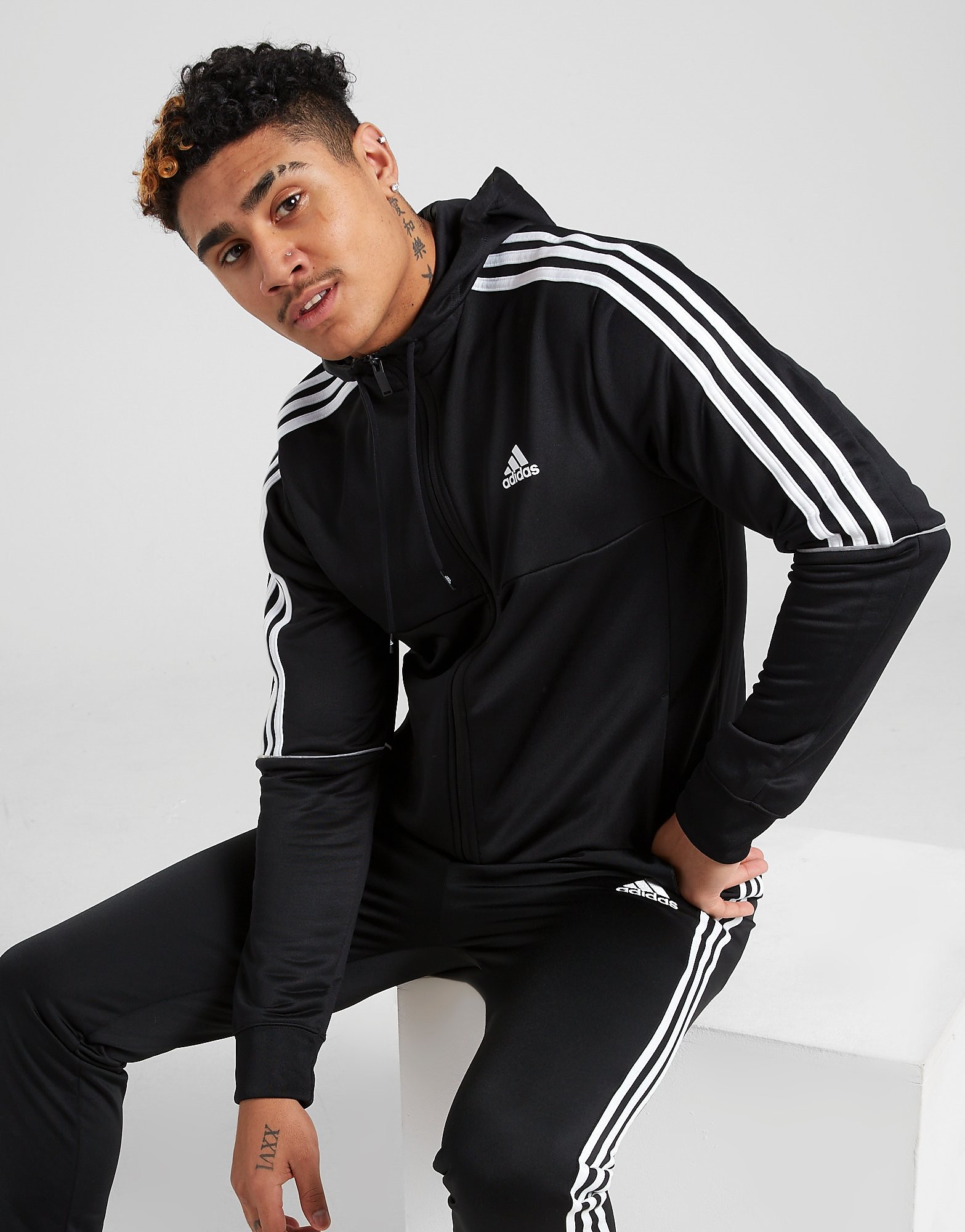 

adidas Match Full Zip Football Hoodie - Only at JD - Black - Mens, Black