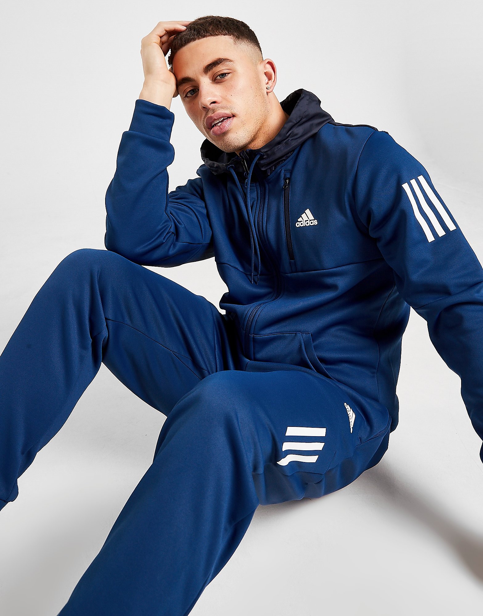 

adidas Tech Full Zip Hoodie - Only at JD - Blue - Mens, Blue