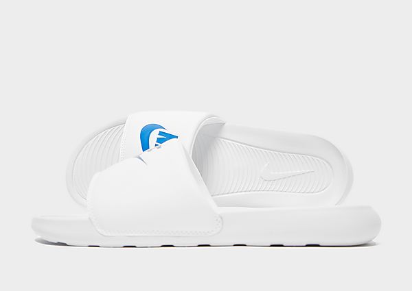 Nike Claquette Nike Victori One pour Homme - White/White/Game Royal, White/White/Game Royal