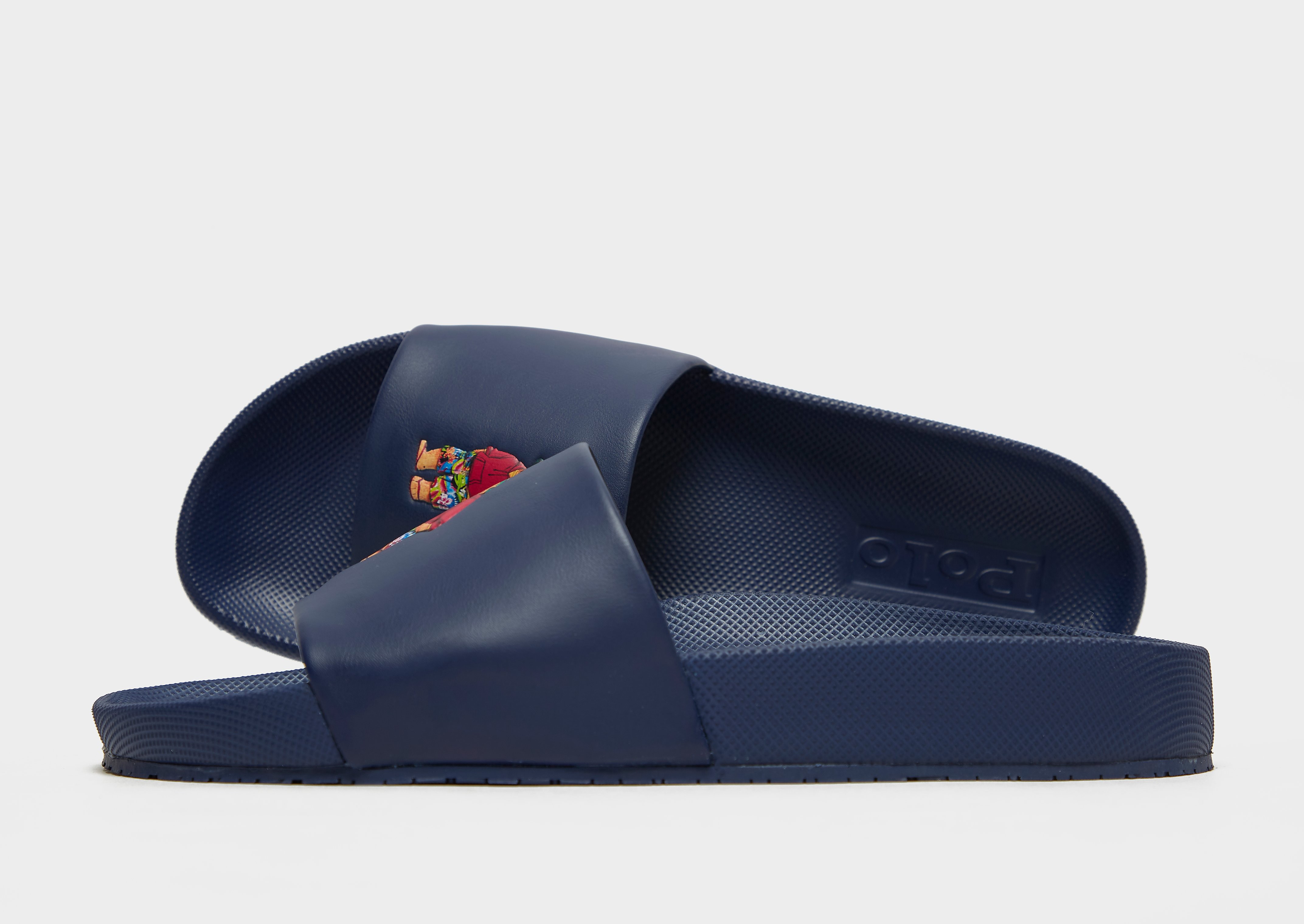 

Polo Ralph Lauren Cayson Bear Slides - Blue - Mens, Blue