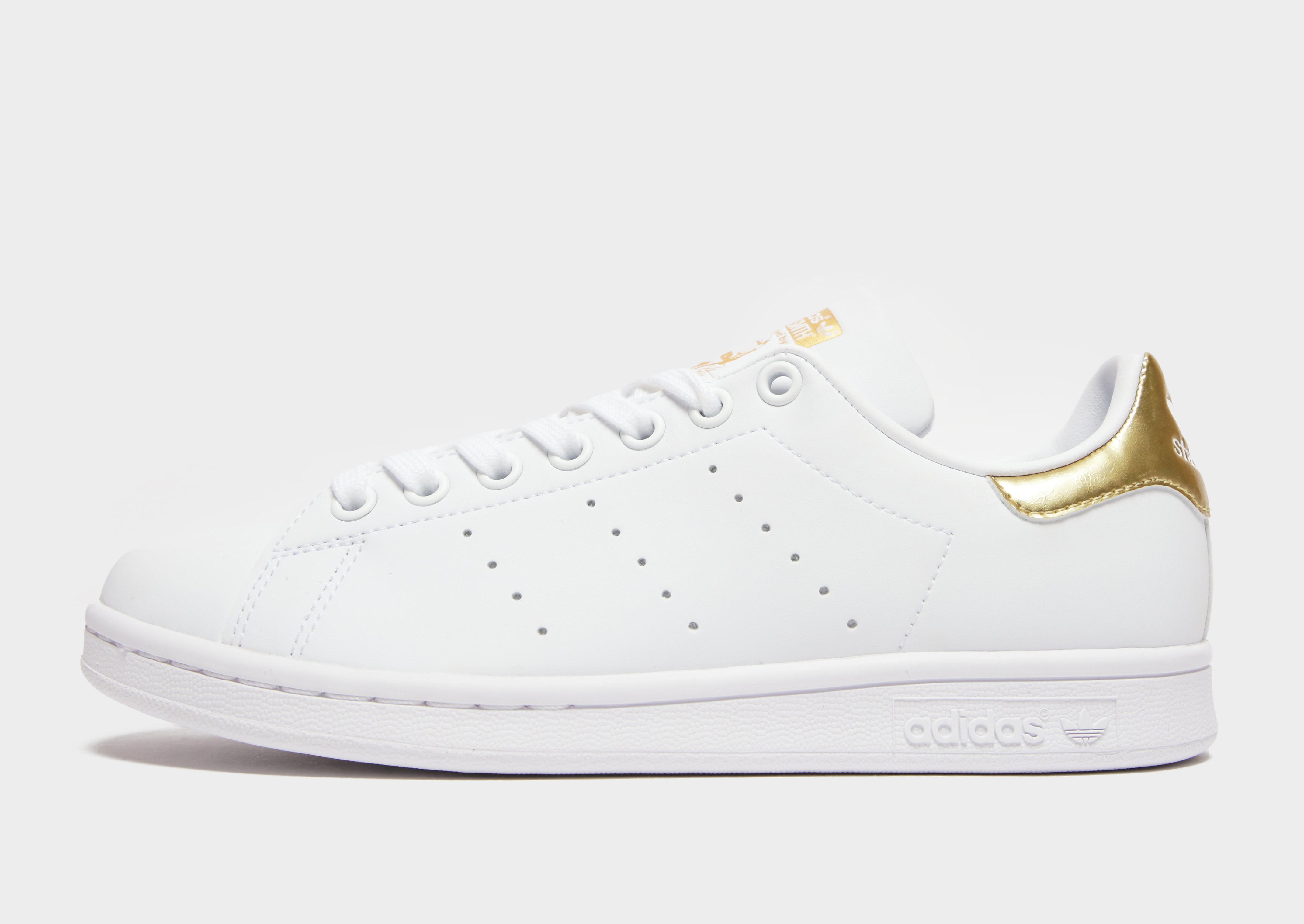 

adidas Originals Stan Smith Women's - Cloud White / Cloud White / Gold Metallic, Cloud White / Cloud White / Gold Metallic