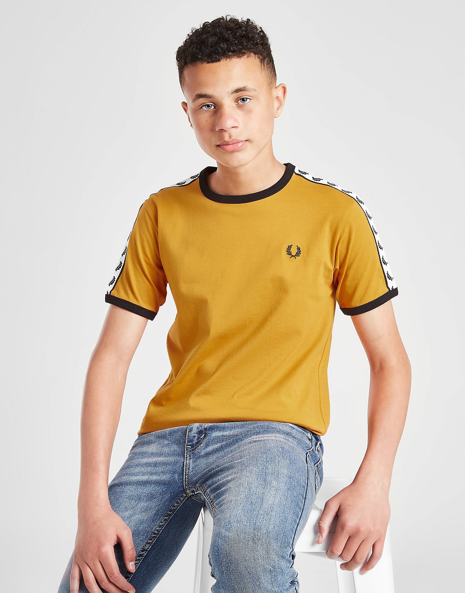 

Fred Perry Taped Ringer T-Shirt Junior - Yellow - Kids, Yellow
