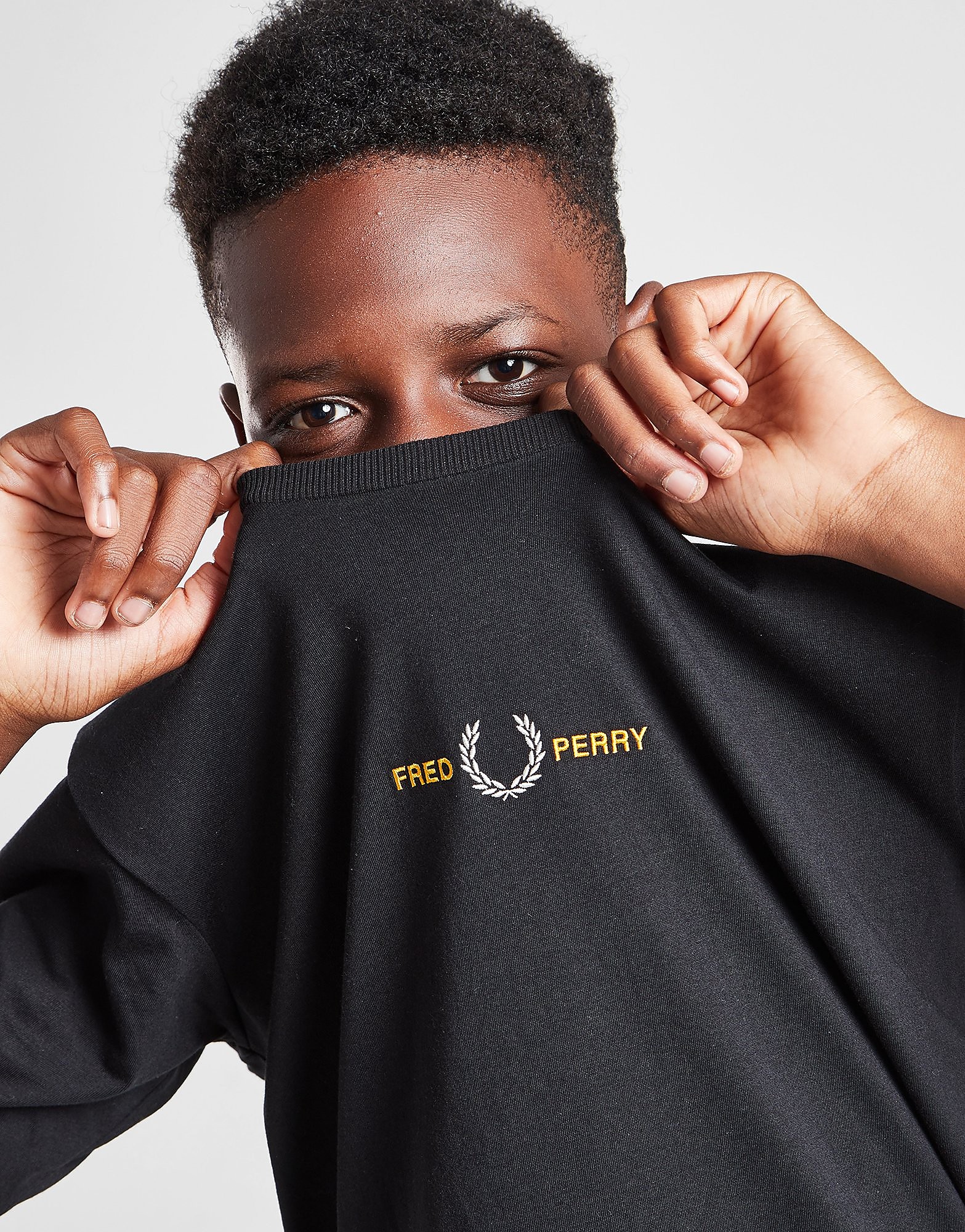 

Fred Perry Central Logo T-Shirt Junior - Black - Kids, Black