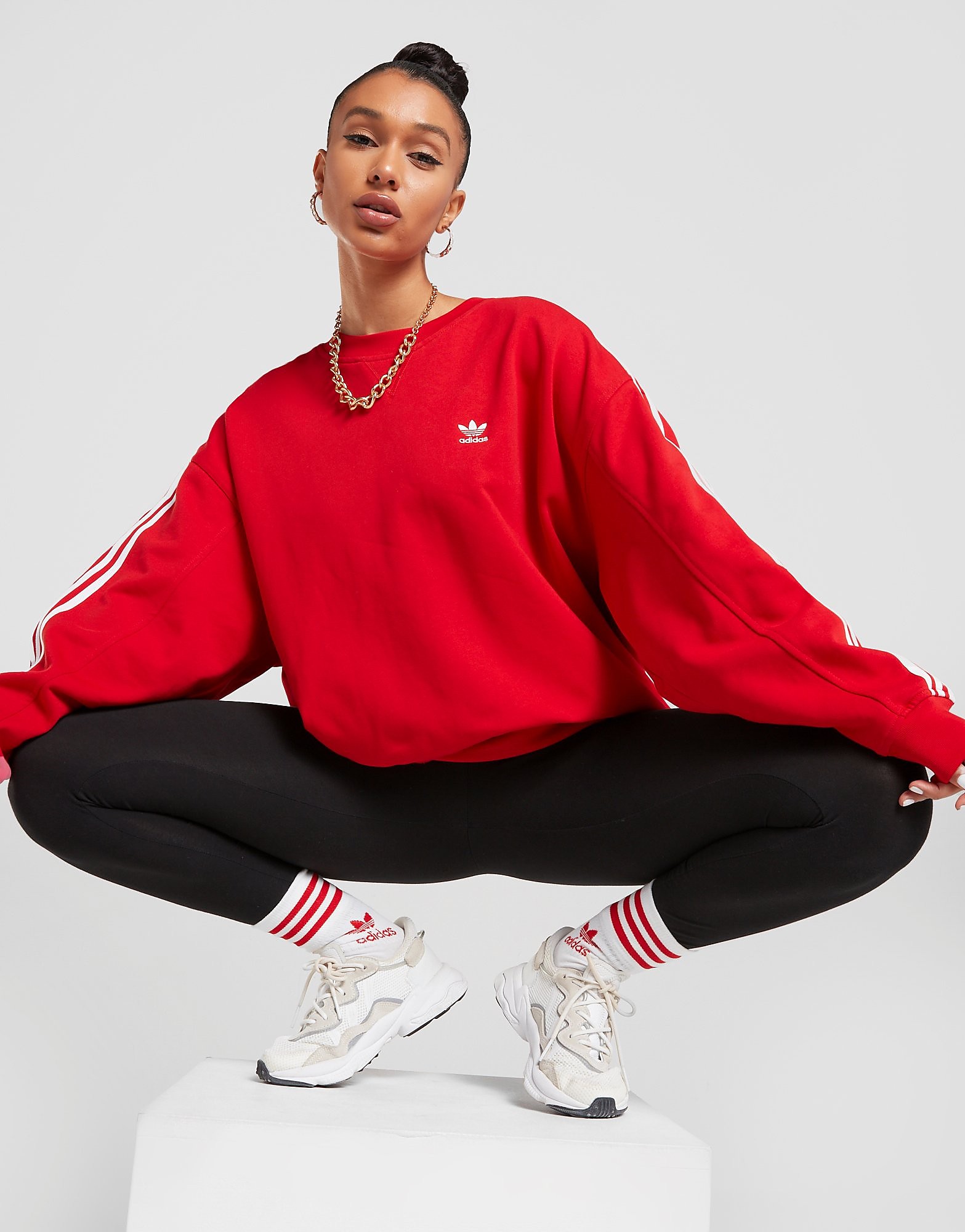 

adidas - Scarlet/White - Womens, Scarlet/White