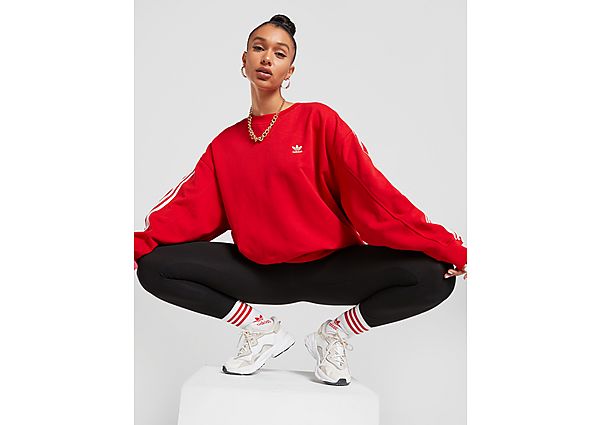 Adidas Originals Sweat-shirt LOUNGEWEAR Adicolor Classics Oversize - Scarlet, Scarlet