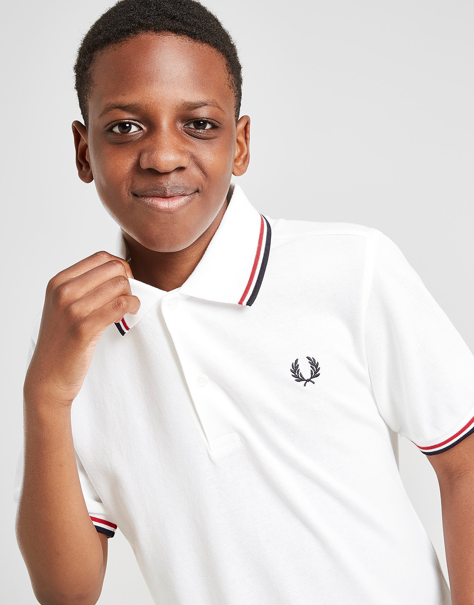 

Fred Perry Twin Tipped Polo Shirt Junior - White - Kids, White
