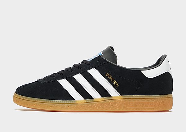 adidas Originals Munchen Homme - Core Black / Core White / Gold Metallic, Core Black / Core White /