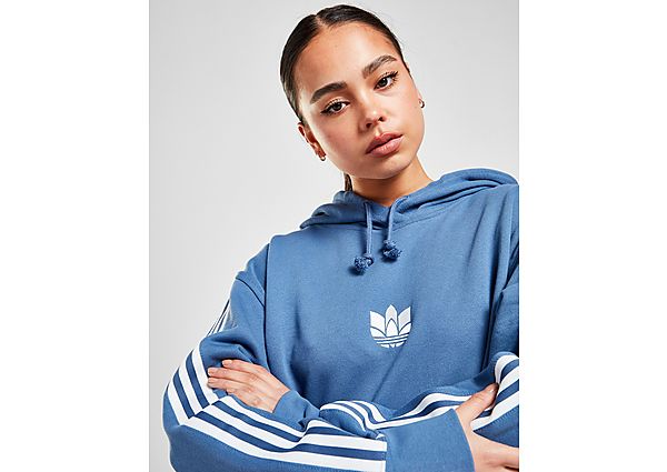 adidas Originals Sweat-shirt à capuche LOUNGEWEAR Adicolor 3D Trefoil - Crew Blue, Crew Blue