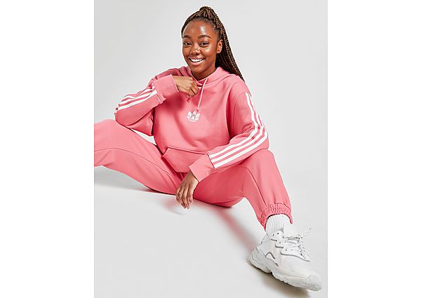 adidas Originals Sweat-shirt à capuche LOUNGEWEAR Adicolor 3D Trefoil - Hazy Rose, Hazy Rose