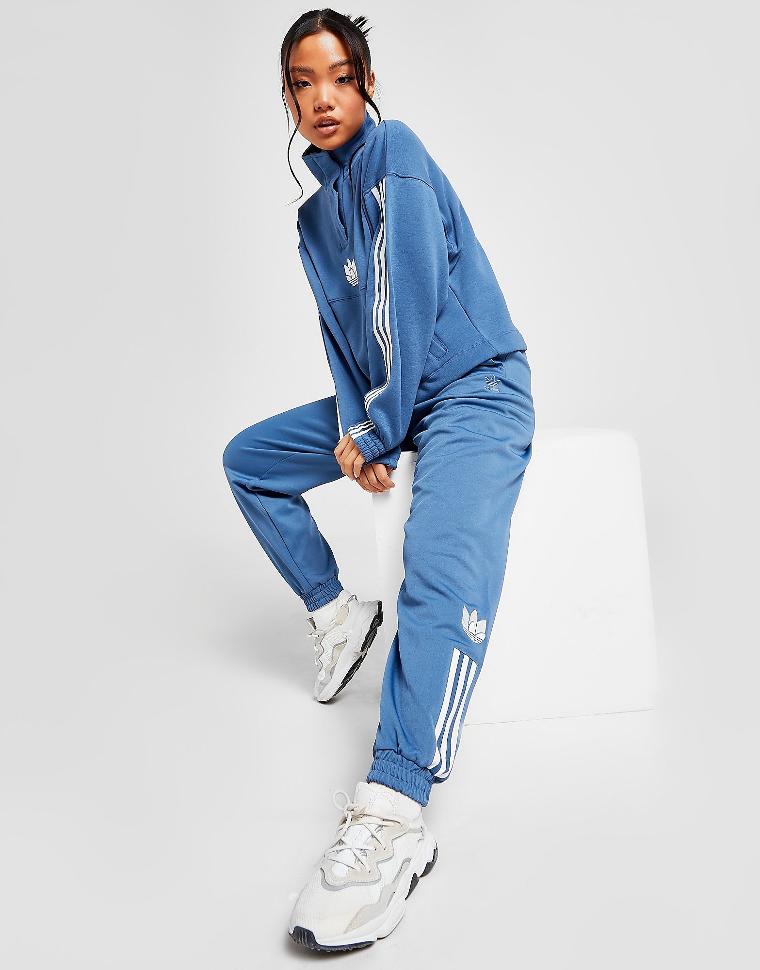 

adidas Originals 3D Trefoil Fleece Joggers - Crew Blue - Womens, Crew Blue