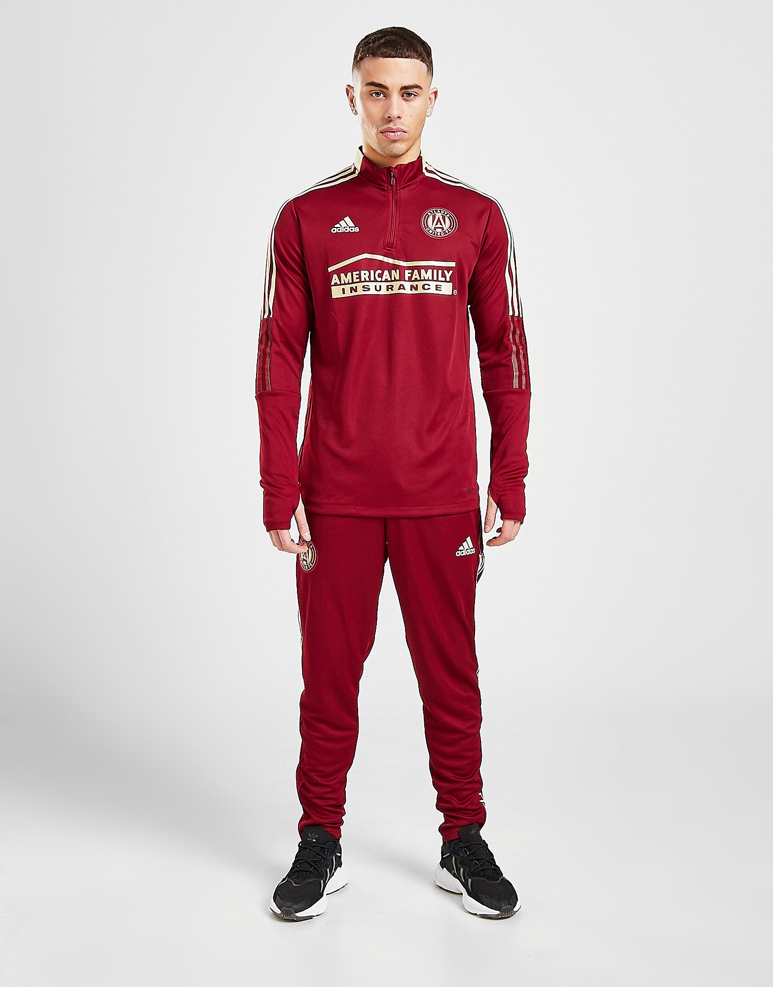 adidas Atlanta United 2020/21 Travel Track Pants - Red - Mens, Red