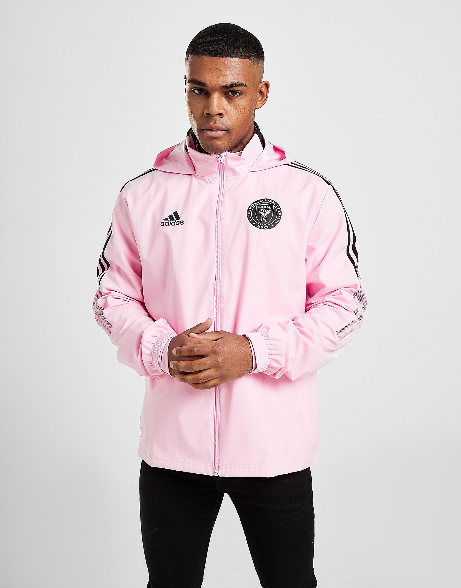 

adidas Inter Miami CF All-Weather Jacket - Pink - Mens, Pink