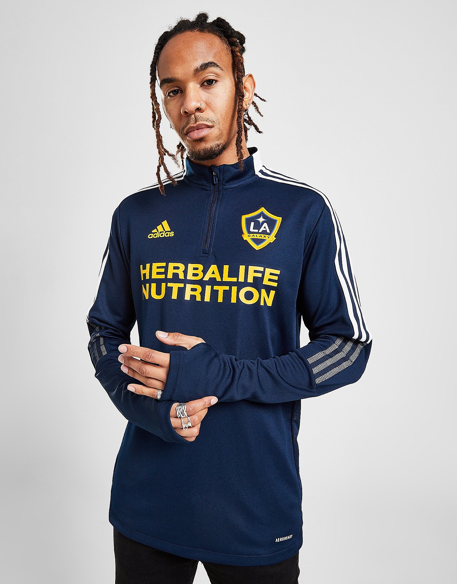 

adidas LA Galaxy Training Top - Navy - Mens, Navy