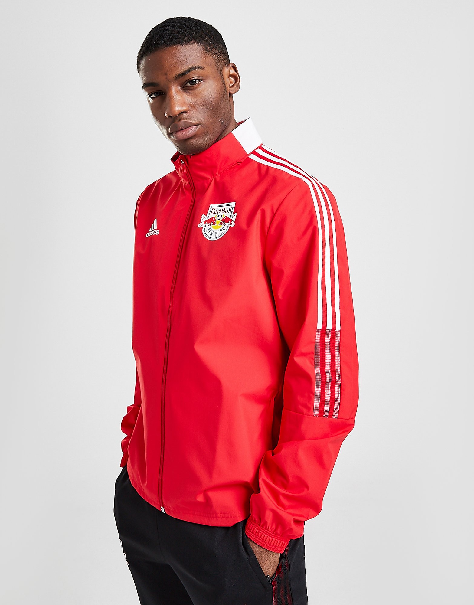 adidas New York Red Bulls All Weather Jacket - Red - Mens, Red