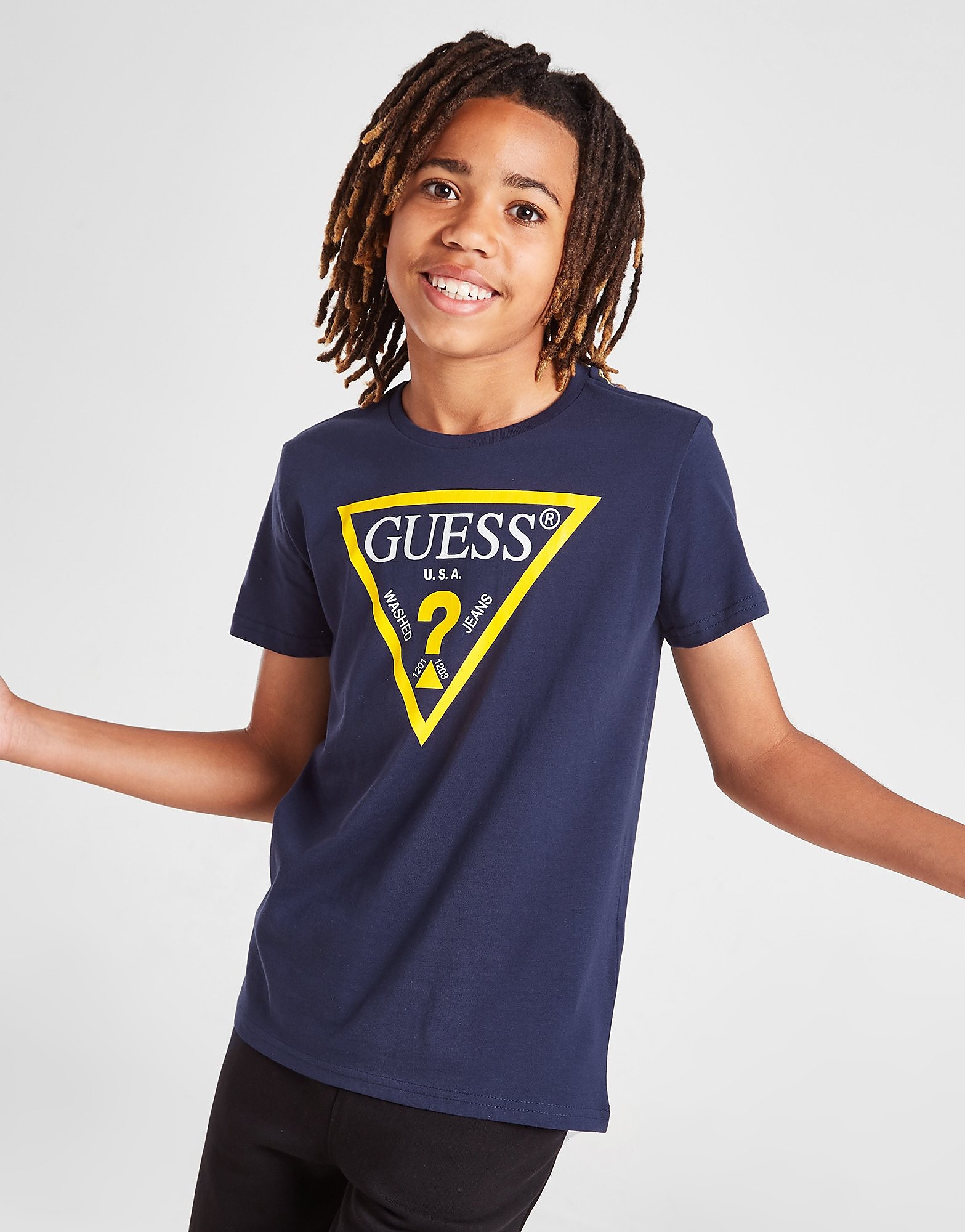

GUESS Triangle T-Shirt Junior - Navy - Kids, Navy