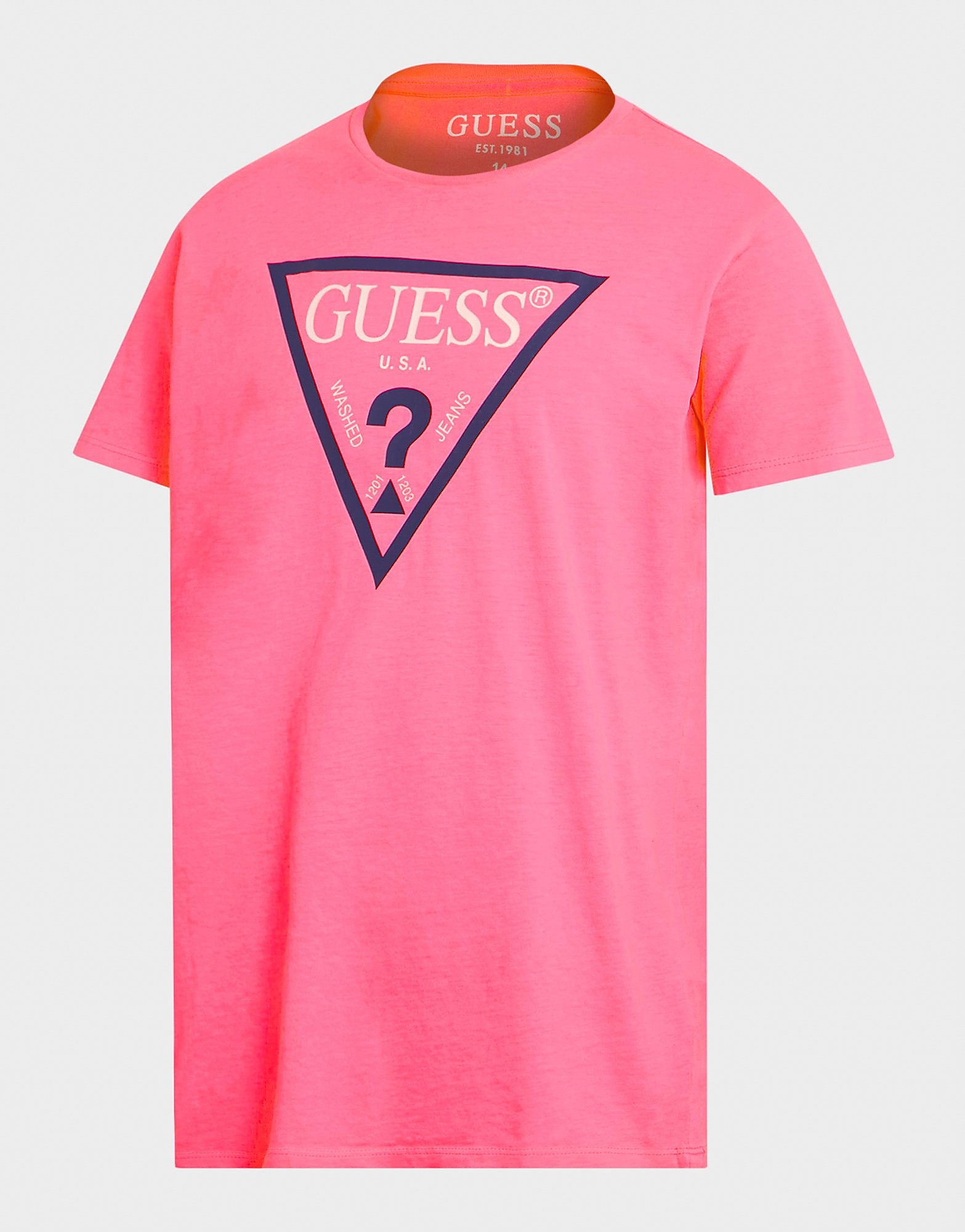 

GUESS Triangle Logo T-Shirt Junior - Pink - Kids, Pink
