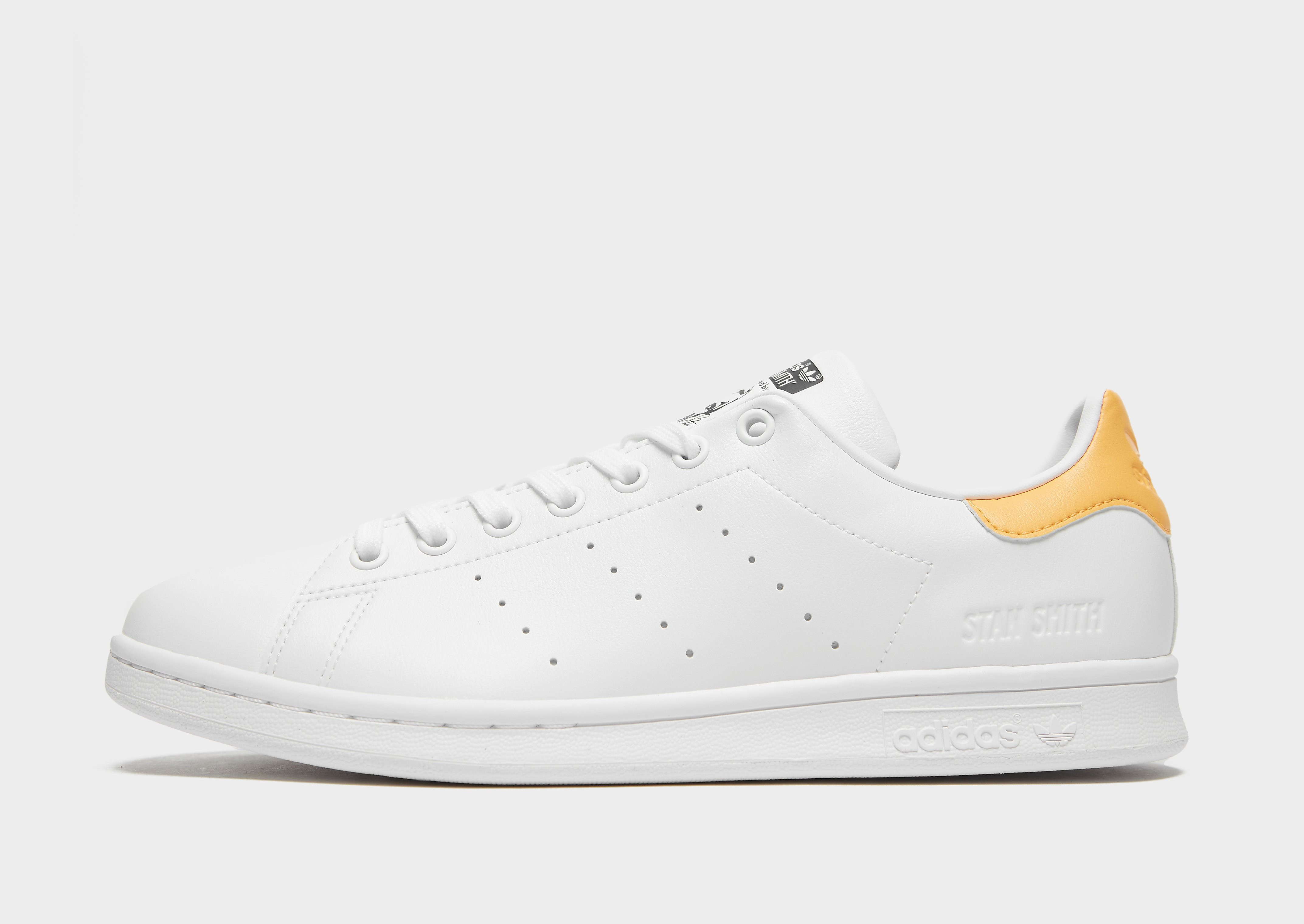 

adidas Originals Stan Smith - Cloud White / Hazy Orange / Core Black - Womens, Cloud White / Hazy Orange / Core Black