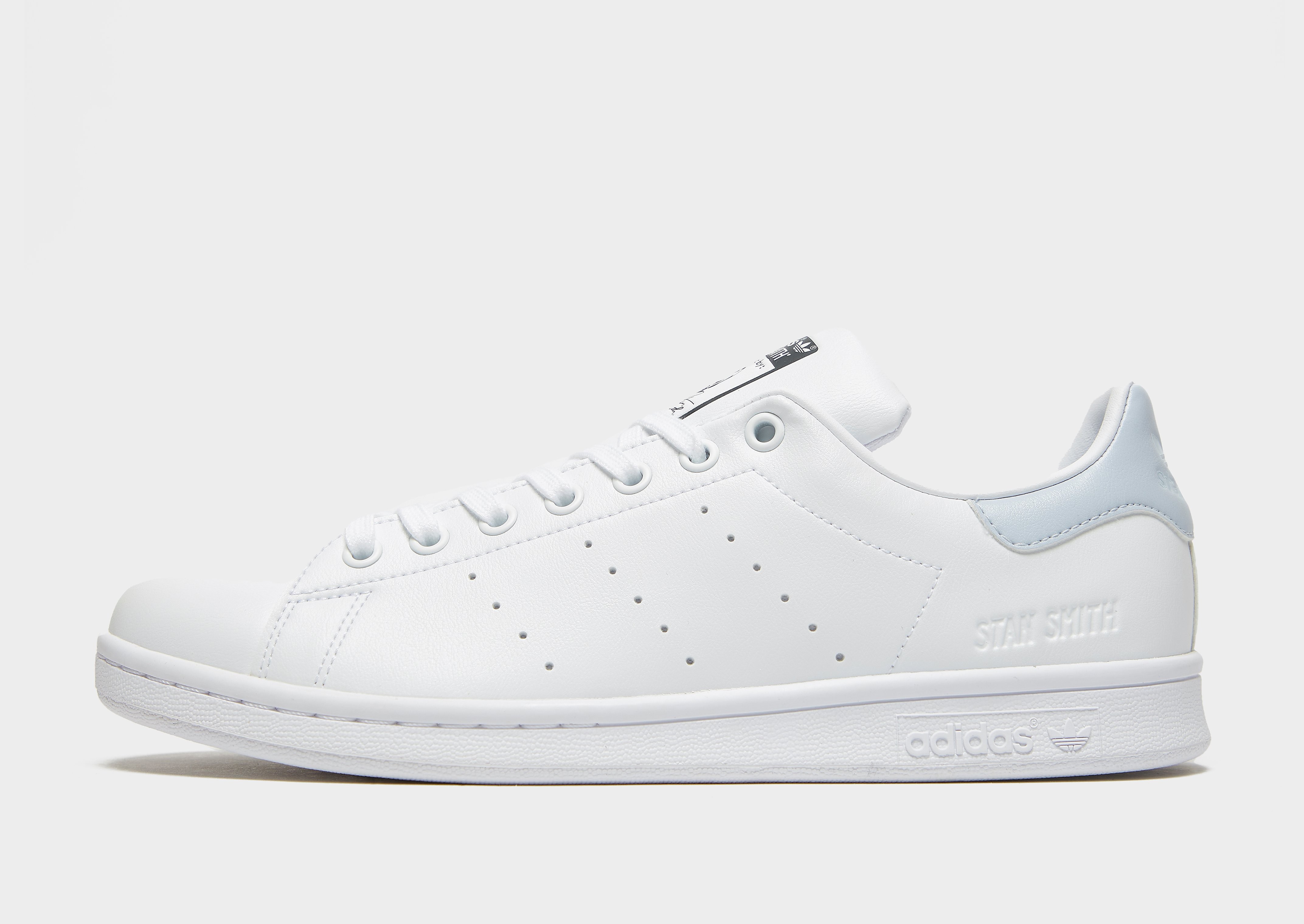 

adidas Originals Stan Smith - Cloud White / Core Black / Halo Blue - Womens, Cloud White / Core Black / Halo Blue