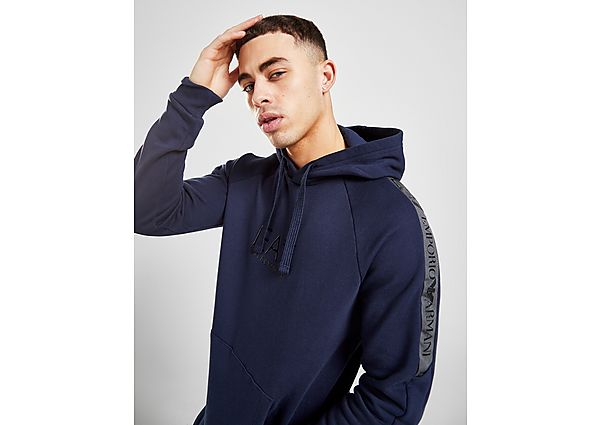Emporio Armani EA7 Sweat à Capuche Grain Tape Homme
