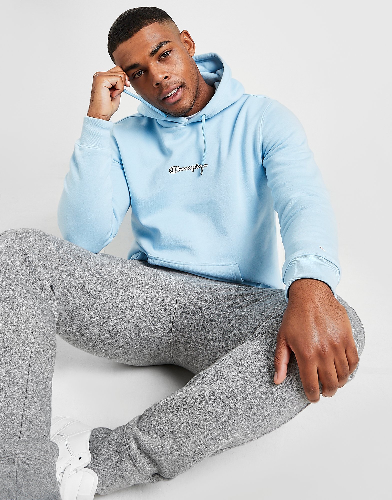 

Champion Script Logo Hoodie - Only at JD - Blue - Mens, Blue