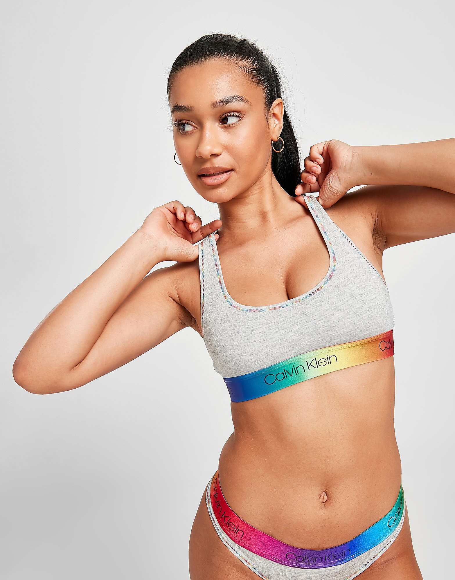 

Calvin Klein Underwear Pride Bralette - Grey - Womens, Grey