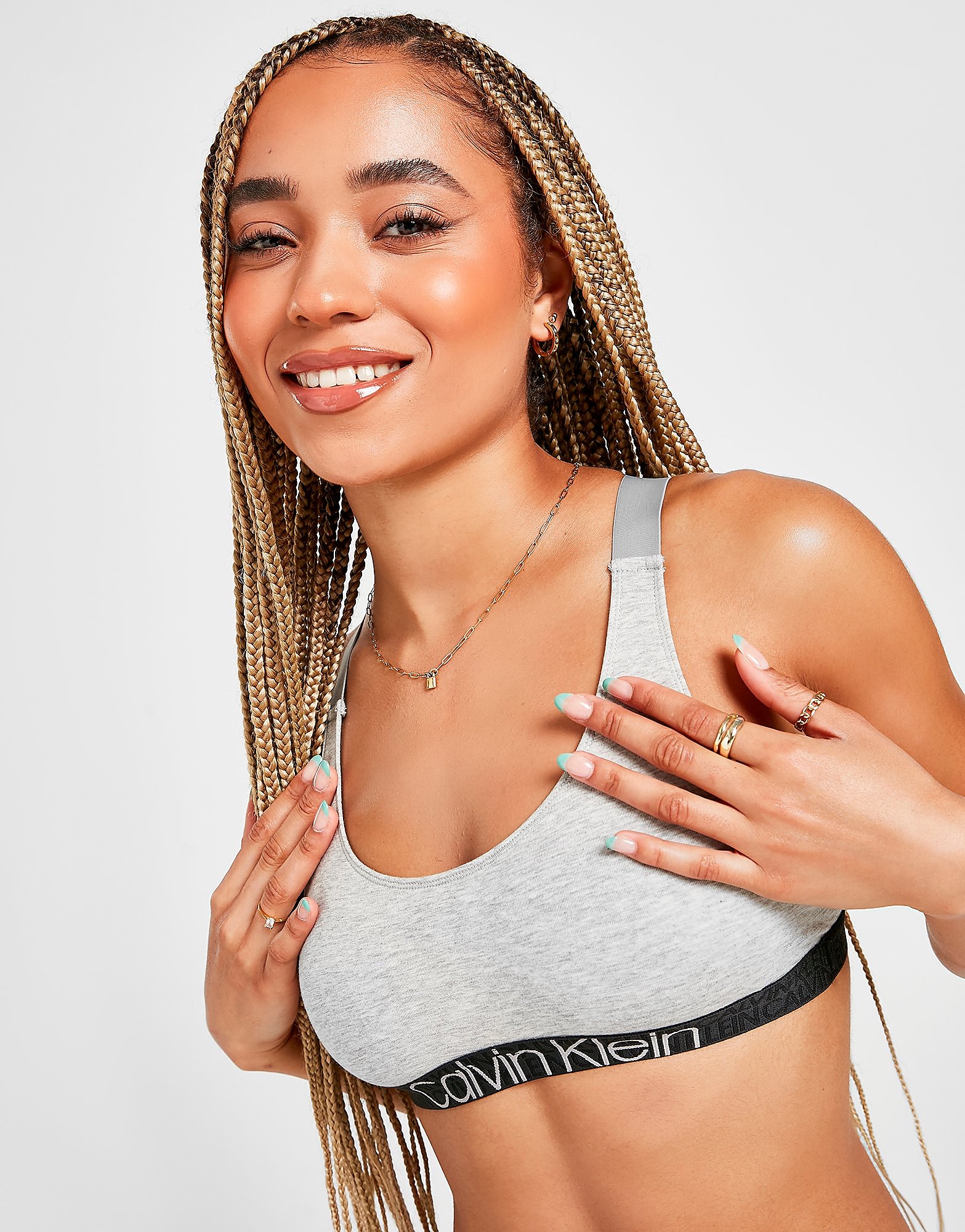 

Calvin Klein Underwear Eco Cotton Bralette - Grey - Womens, Grey
