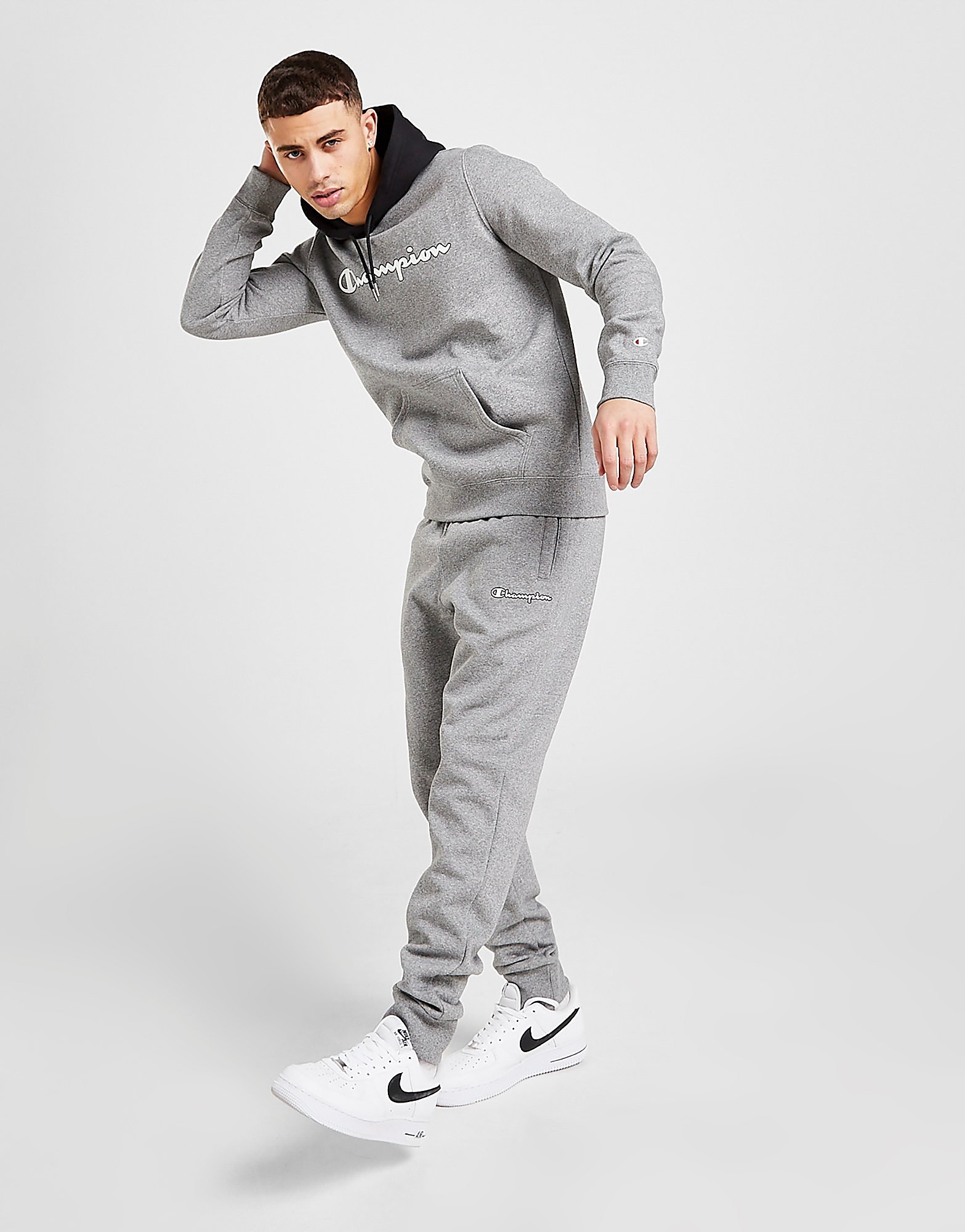 

Champion Contrast Hood Tracksuit - Grey - Mens, Grey