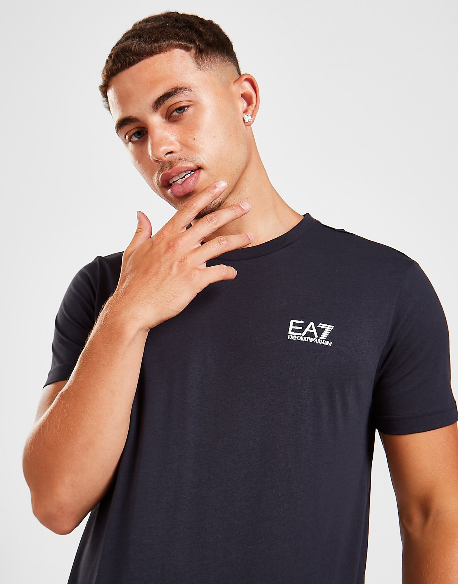 

Emporio Armani EA7 Core Short Sleeve T-Shirt - Blue - Mens, Blue