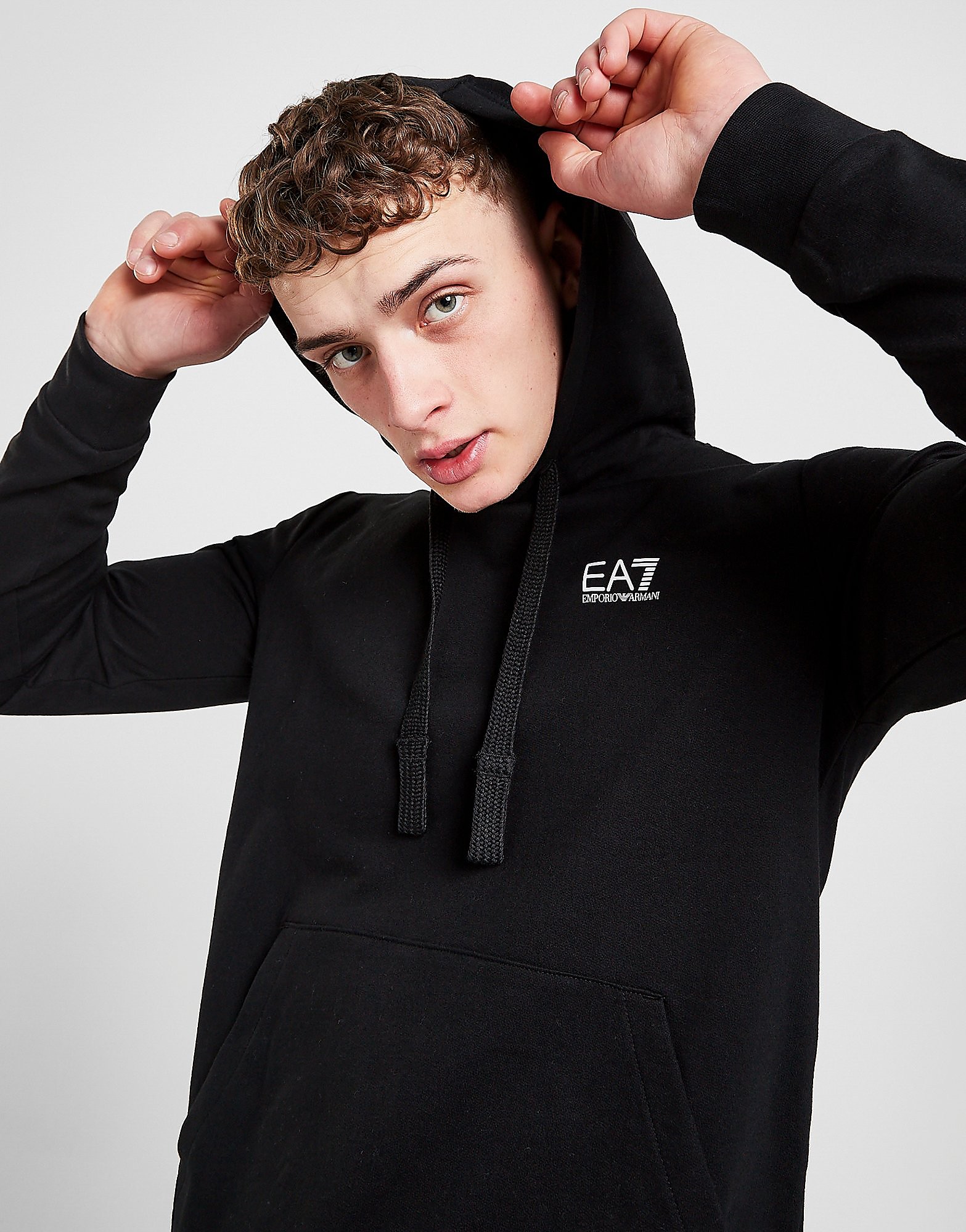 

Emporio Armani EA7 Core Overhead Hoodie - Black - Mens, Black