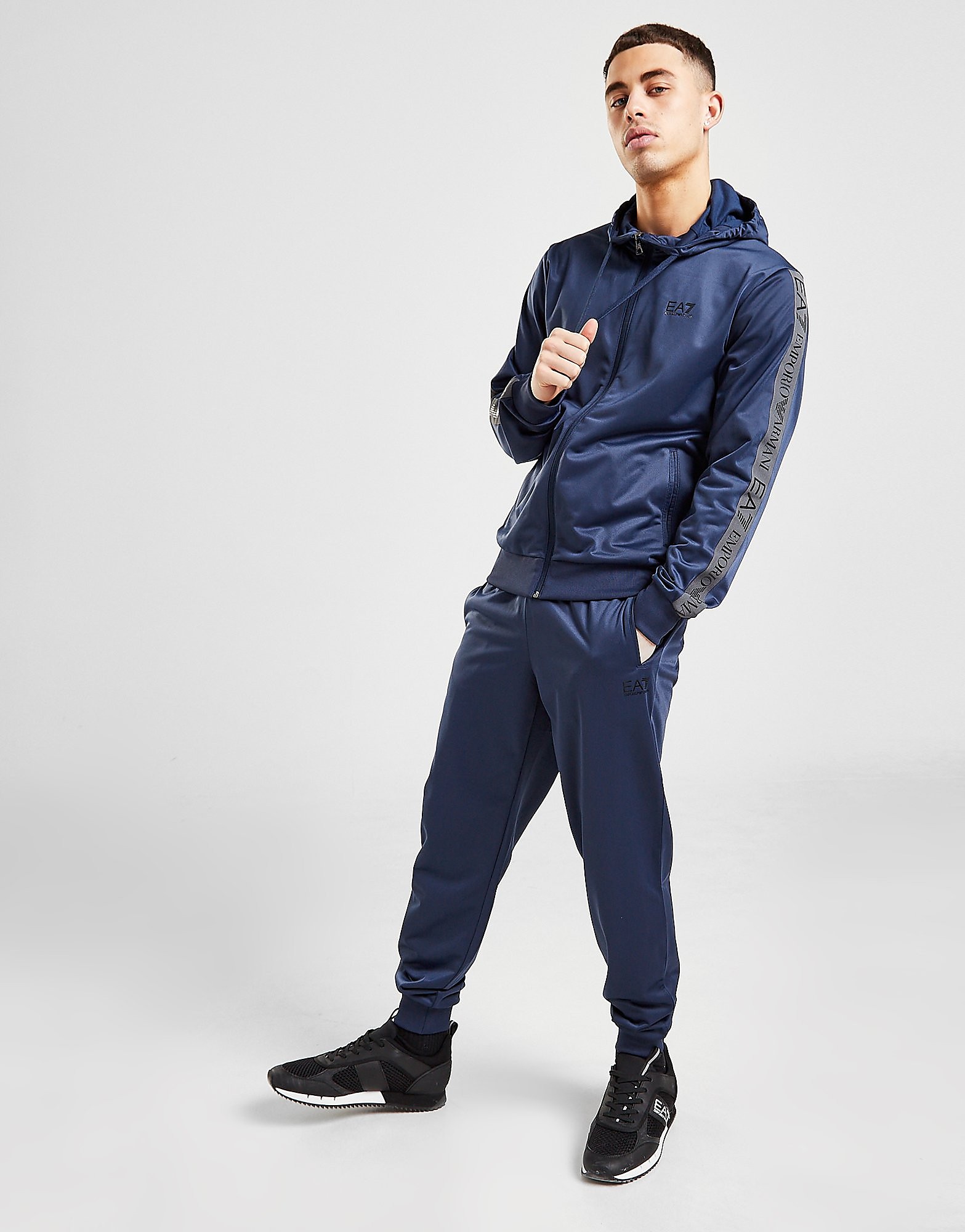 

Emporio Armani EA7 Tape Poly Tracksuit - Only at JD - Blue - Mens, Blue