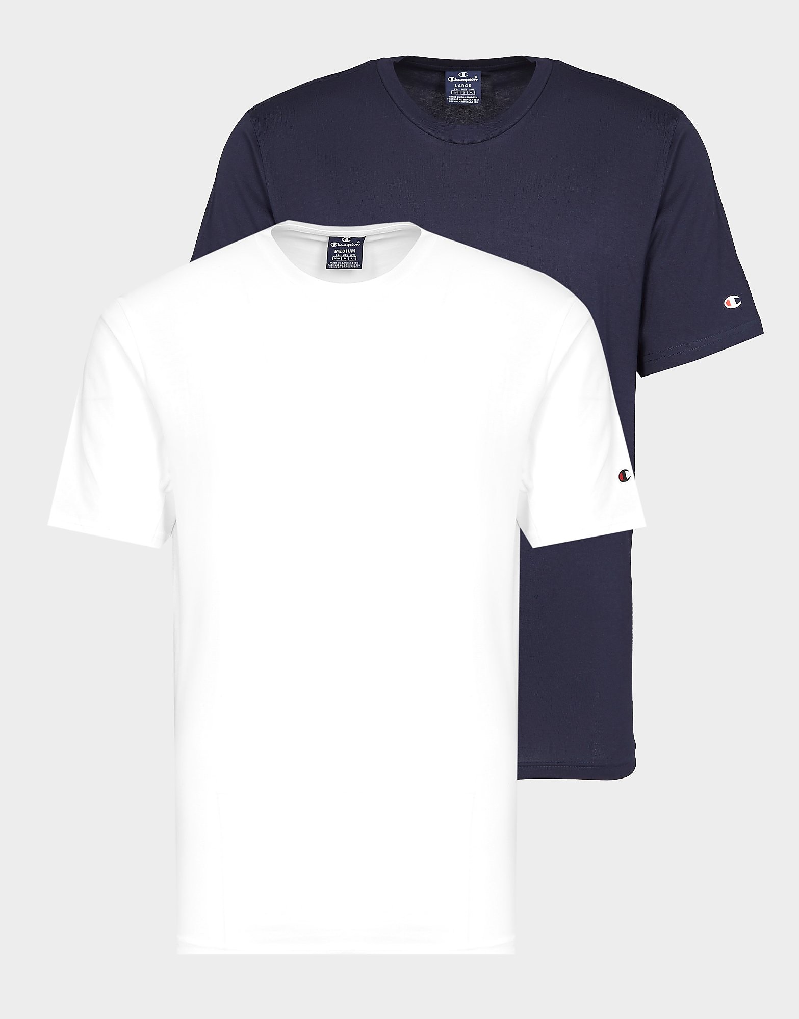 

Champion 2-Pack T-Shirts - Navy/White - Mens, Navy/White