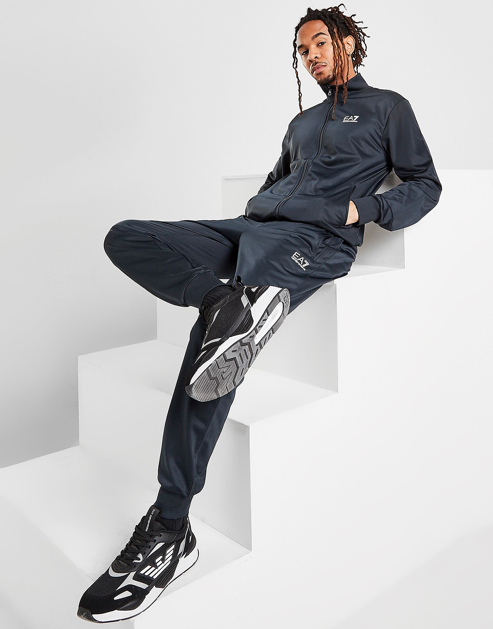 

Emporio Armani EA7 Poly Tracksuit - Blue - Mens, Blue