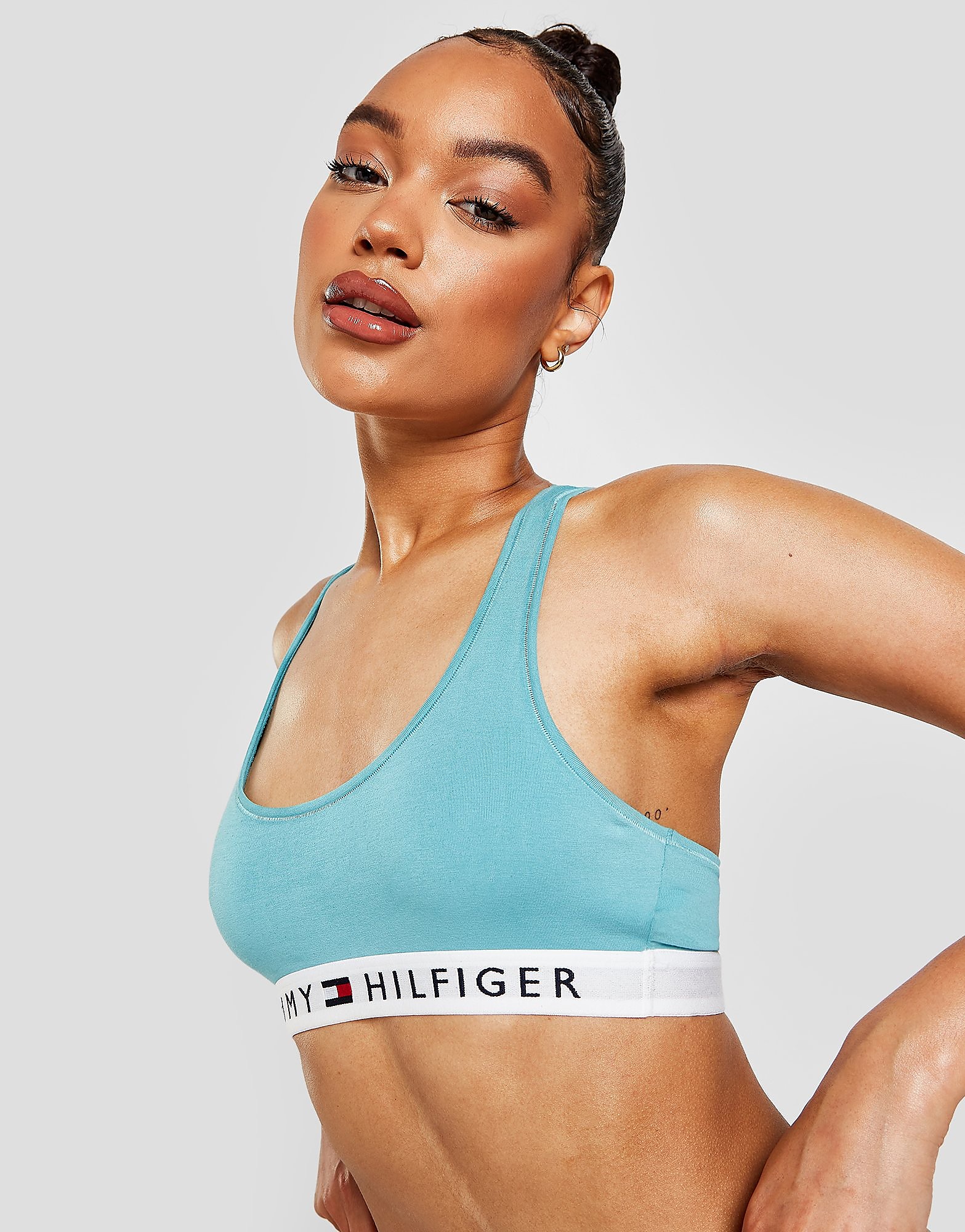Tommy Hilfiger Underwear Logo Bralette - Blue - Womens, Blue