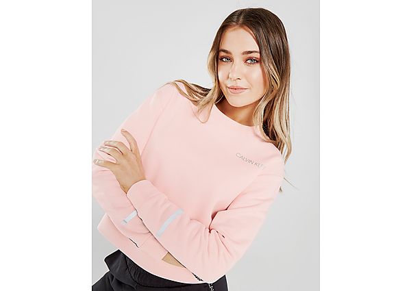 Calvin Klein Sweatshirt Ras du Cou Tape Black Femme