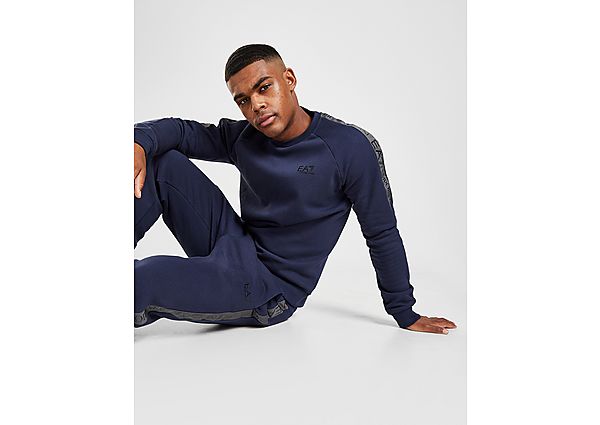 Emporio Armani EA7 Sweat-Shirt Ras du Cou Grain Tape Homme
