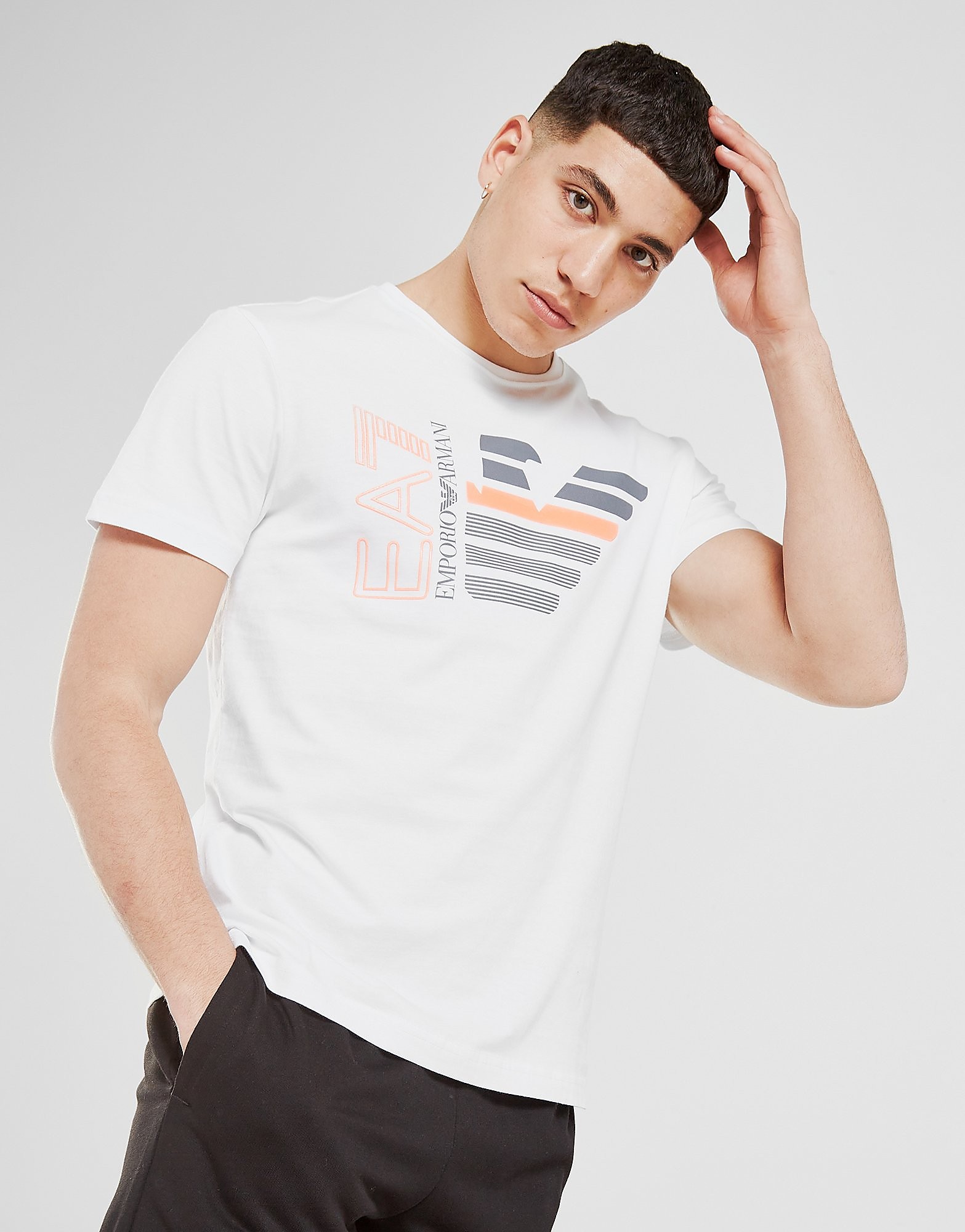 

Emporio Armani EA7 Eagle Large Logo T-Shirt - White - Mens, White