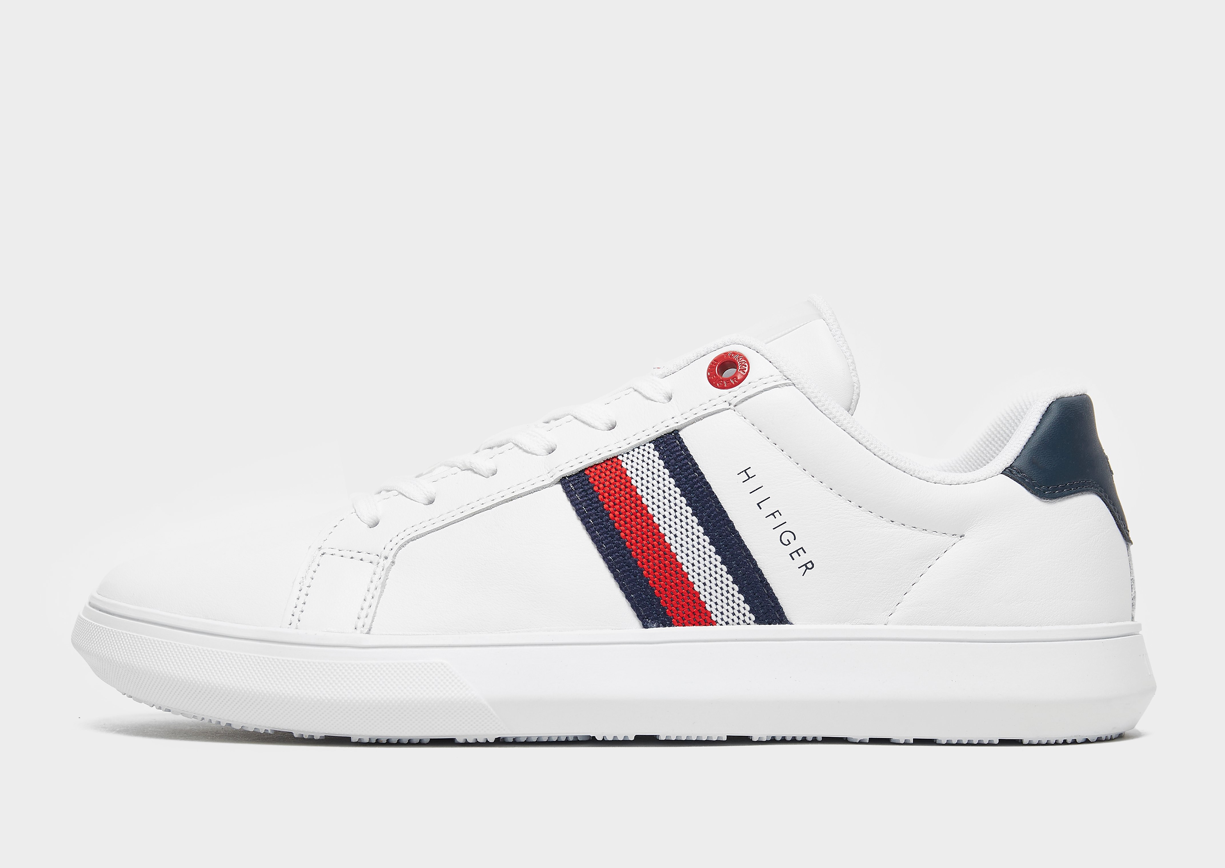 

Tommy Hilfiger Essential Leather Cupsole - White - Mens, White