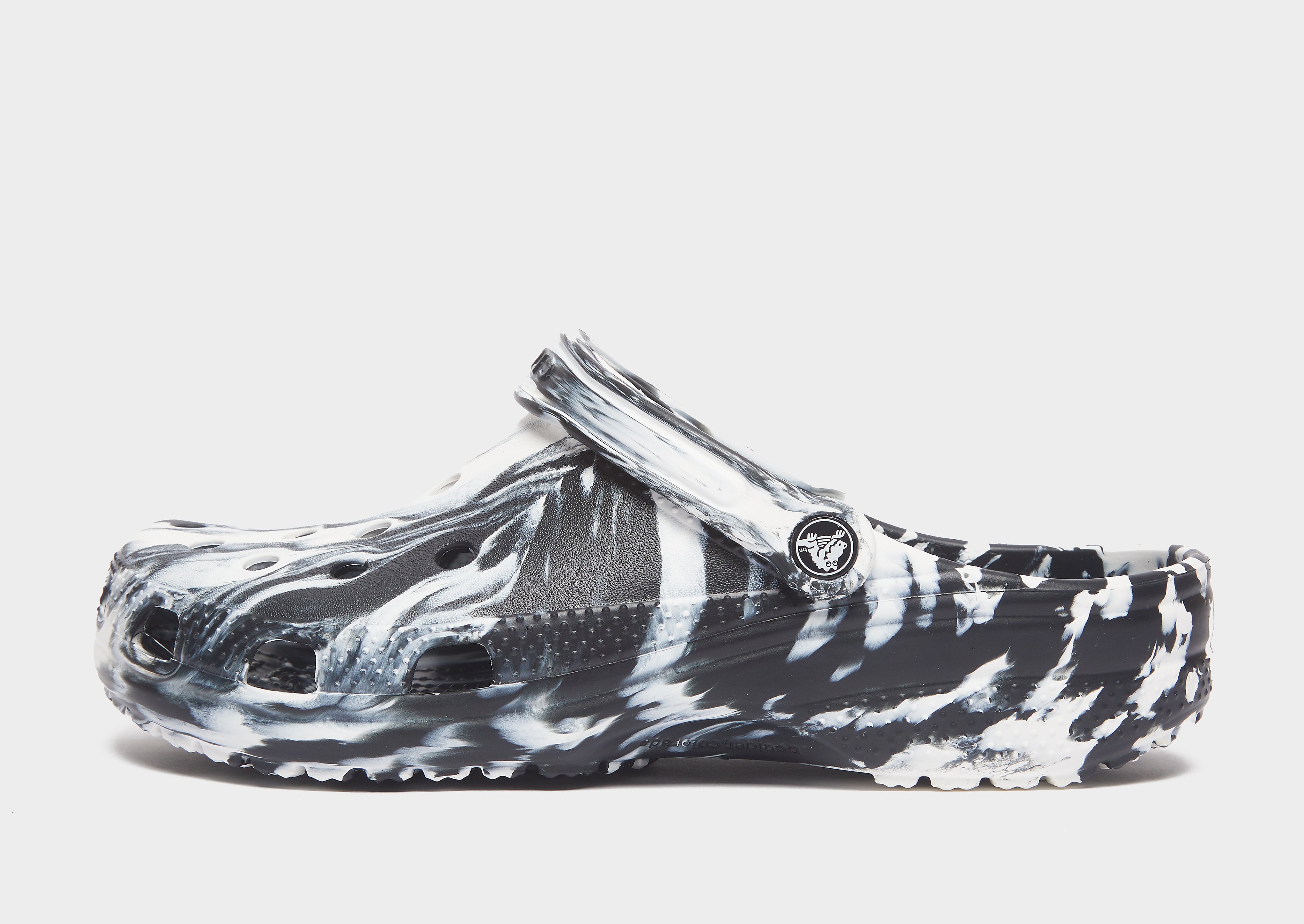 

Crocs Classic Clog Marble - Black/White - Mens, Black/White