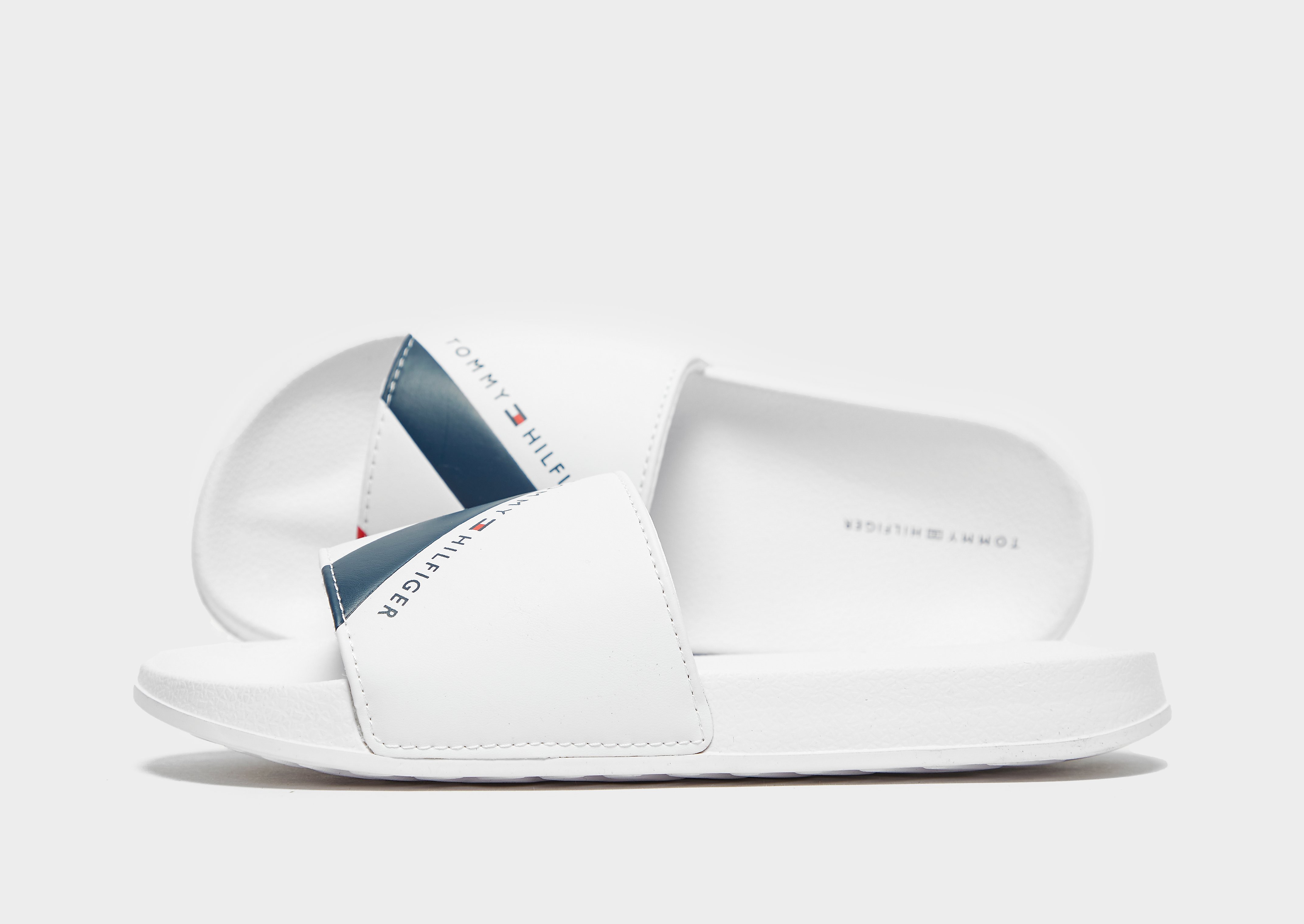 

Tommy Hilfiger Stripes Slides Junior - White - Kids, White