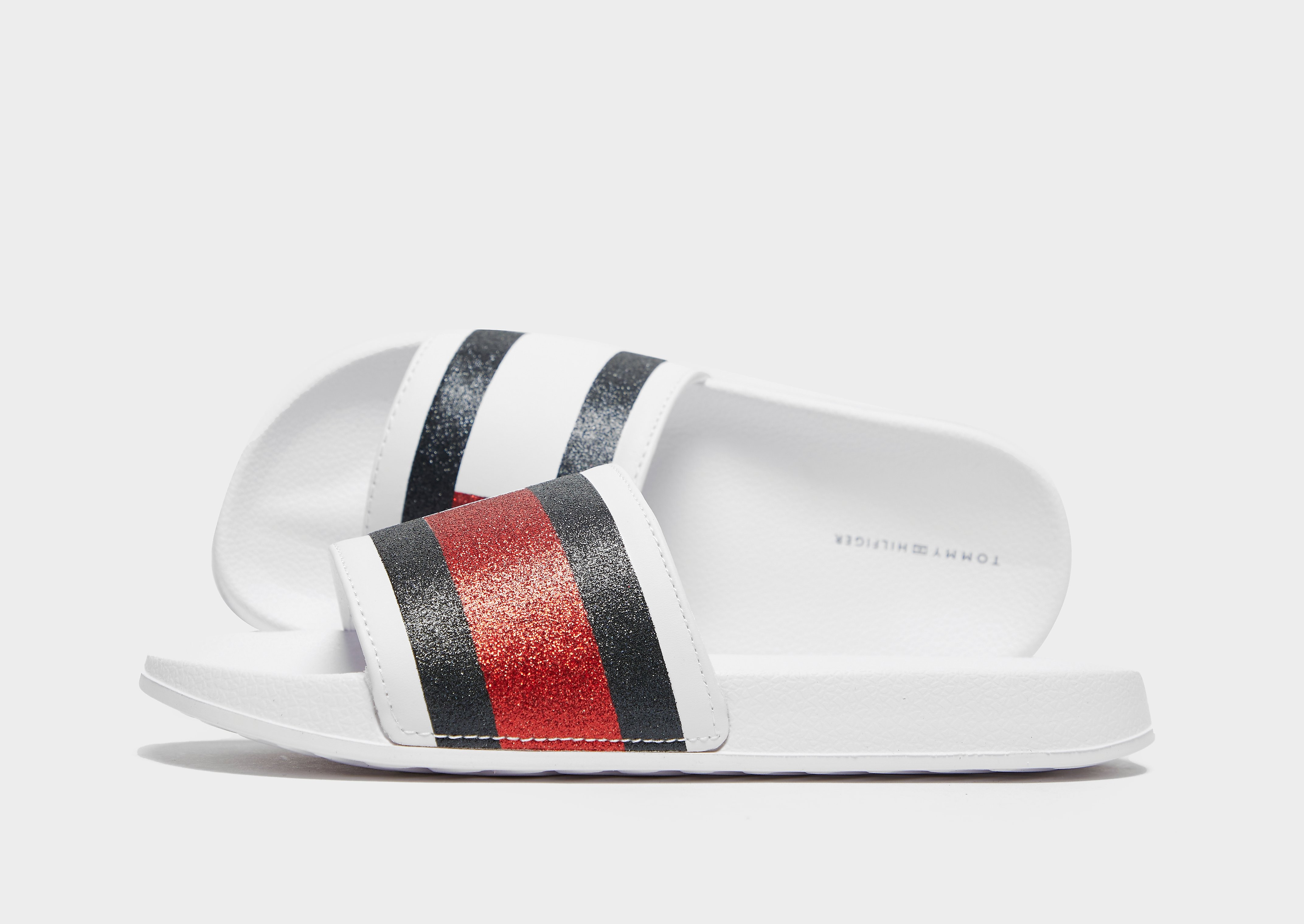 

Tommy Hilfiger Flag Slides Junior - White - Kids, White