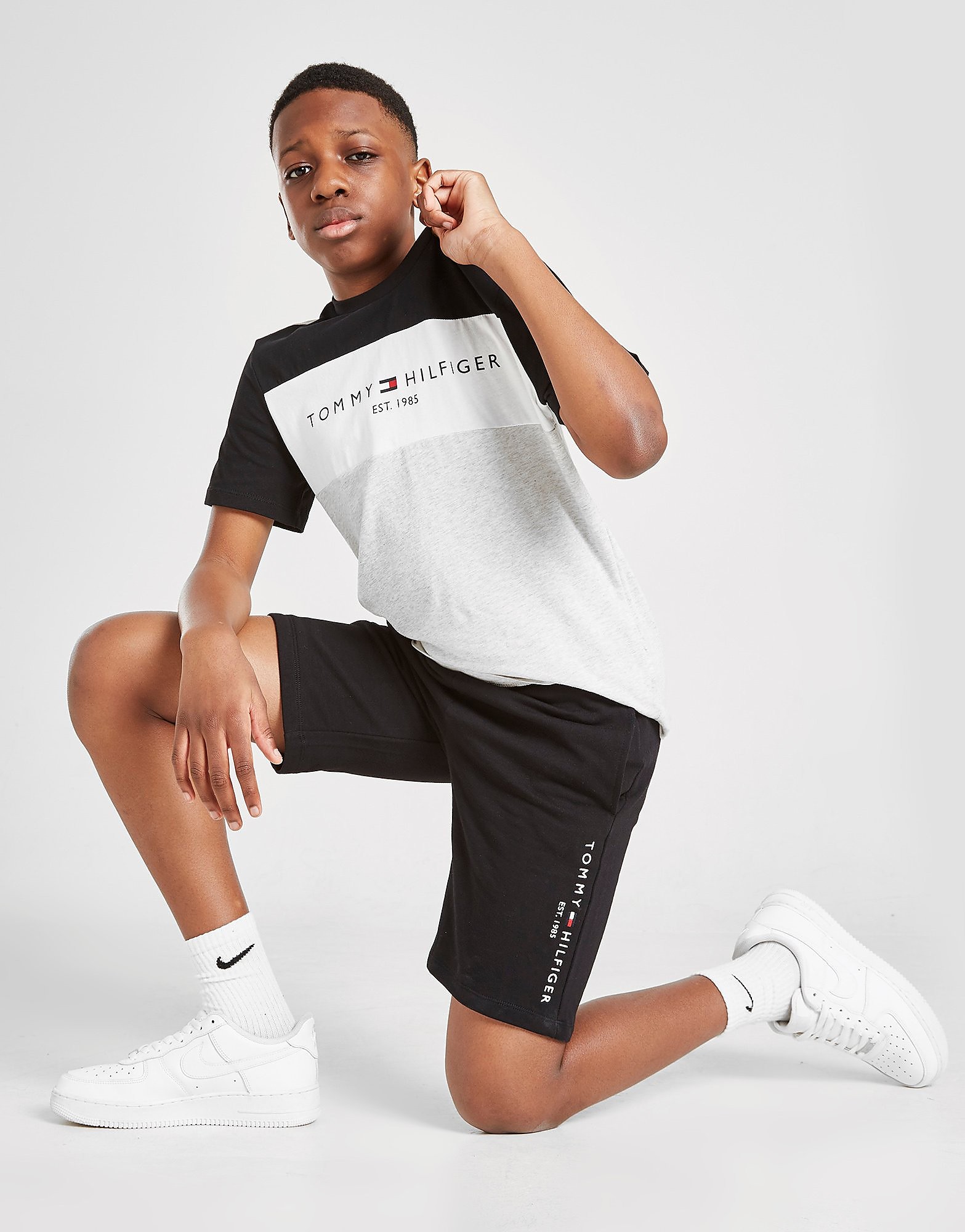 

Tommy Hilfiger Essential French Terry Shorts Junior - Black - Kids, Black