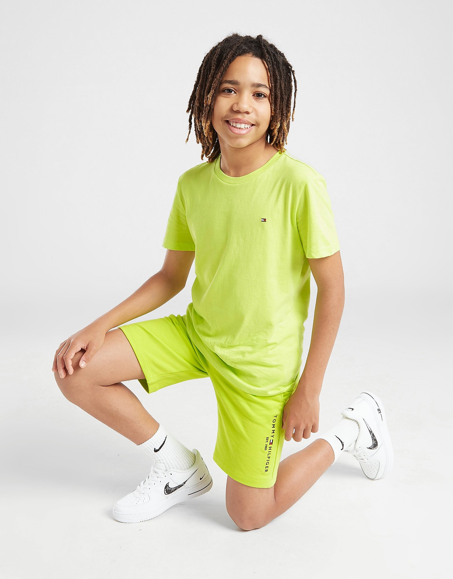 

Tommy Hilfiger Essential French Terry Shorts Junior - Green - Kids, Green