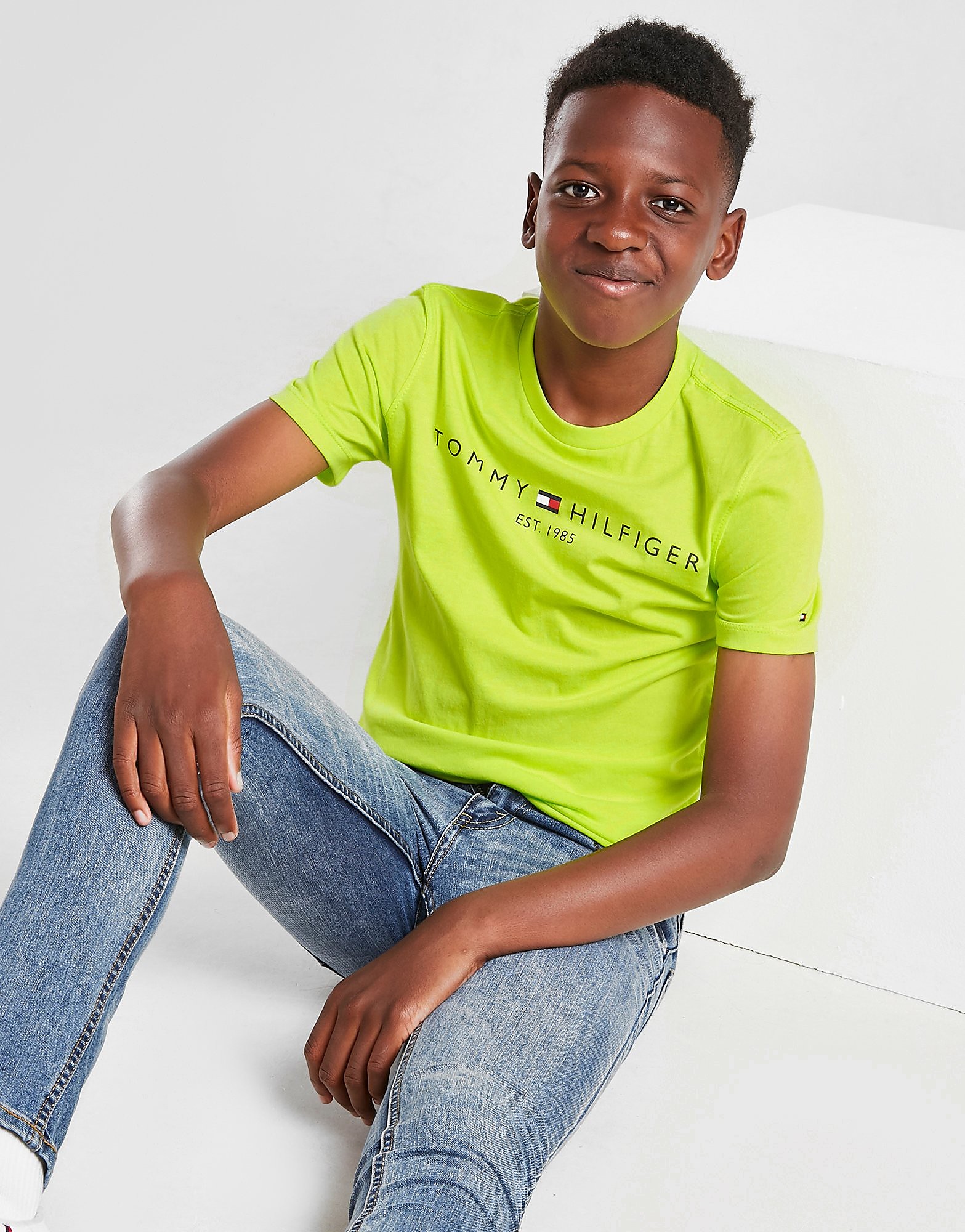 

Tommy Hilfiger Essential Short Sleeve T-Shirt Junior - Green - Kids, Green