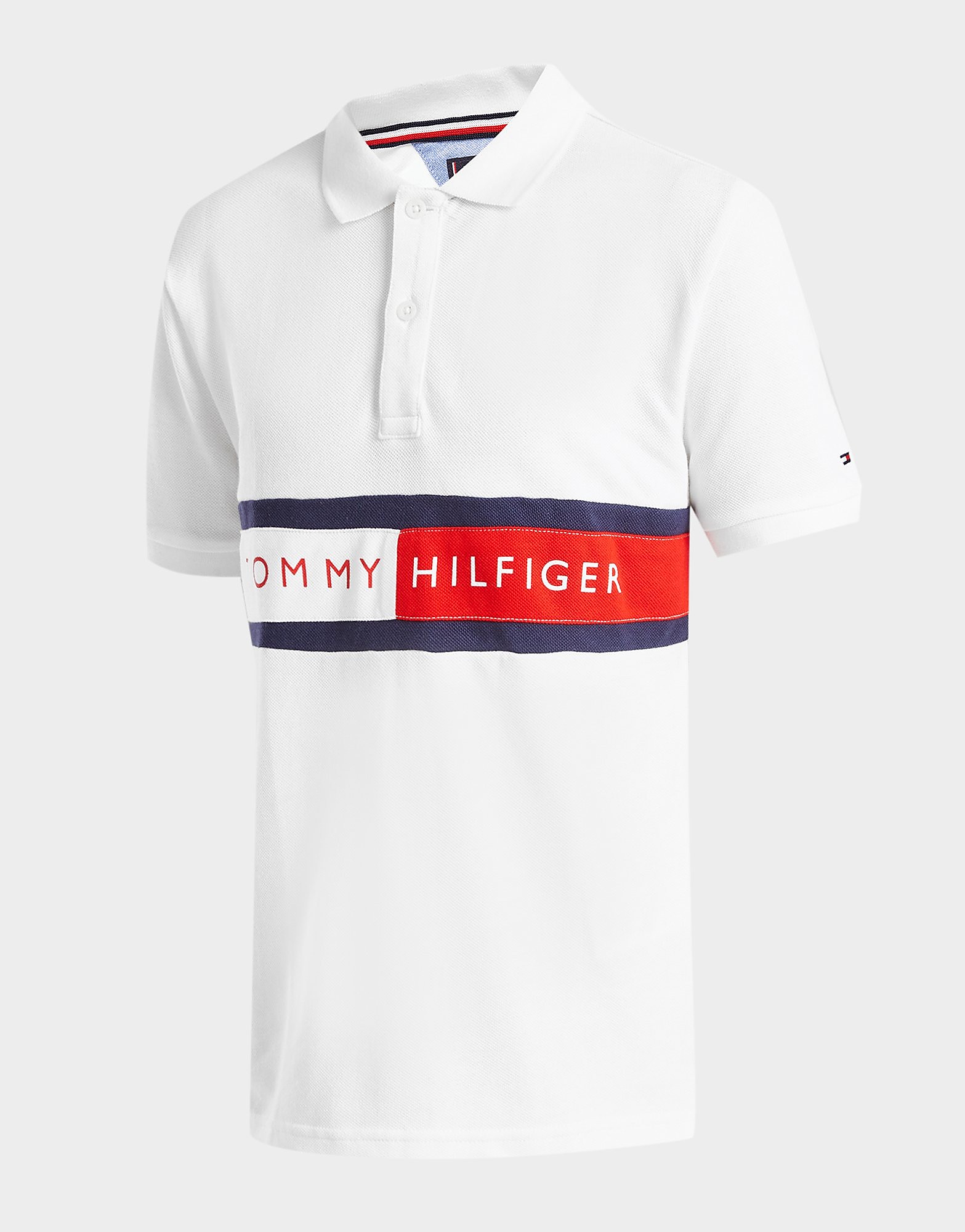 

Tommy Hilfiger Flag Logo Polo Shirt Junior - White - Kids, White