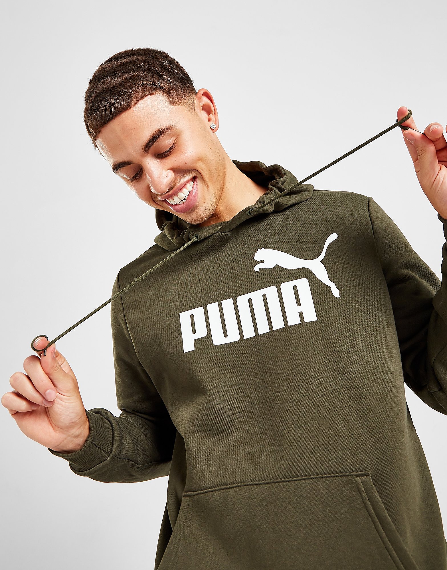 

Puma Core Logo Overhead Hoodie - Green - Mens, Green